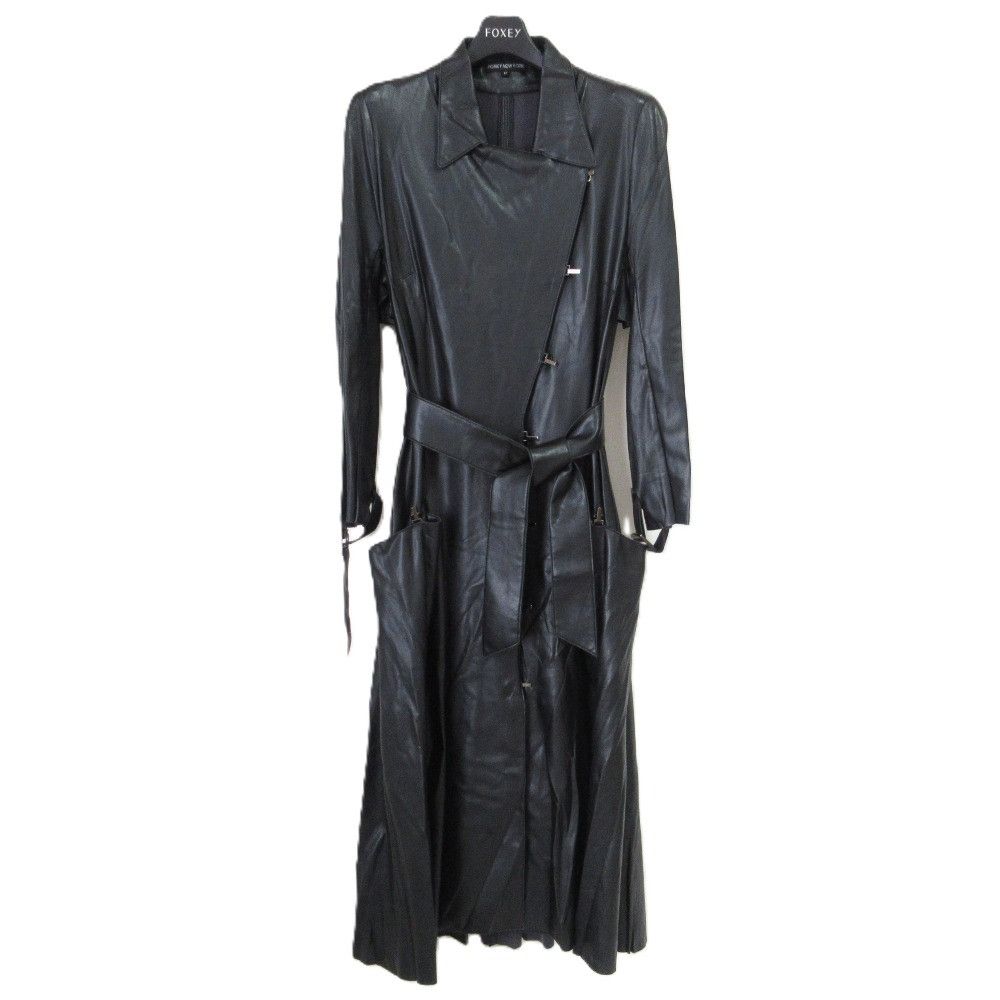 Other Other FOXEY NEW YORK Faux Leather Coat Others Outerwear 17567 DUTY FREE for USA Size ONE SIZE - 1 Thumbnail
