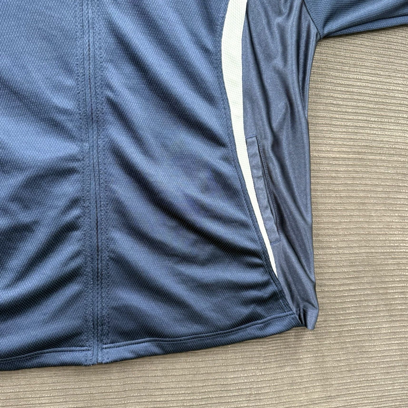 Reebok VINTAGE Reebok Jacket Men 3XL Blue Polyester Above The Rim Track Warmup Y2K (Basketball) Activewear Full Zip 90s Logo Mens Size US XXL / EU 58 / 5 - 7 Thumbnail