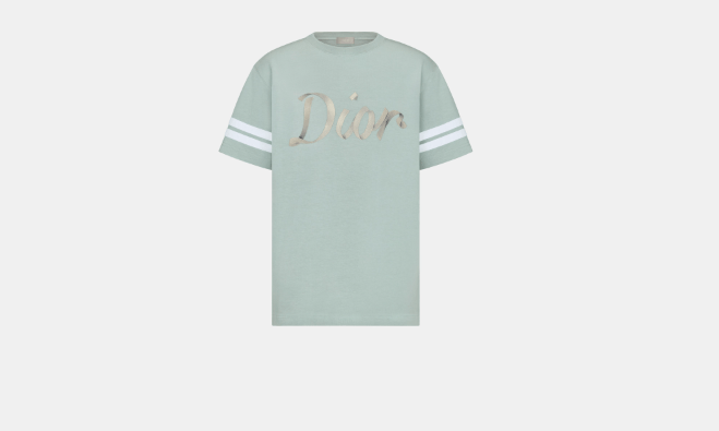 image of Dior O1Bcso1Str0324 T-Shirt In Light Green, Men's (Size Large)