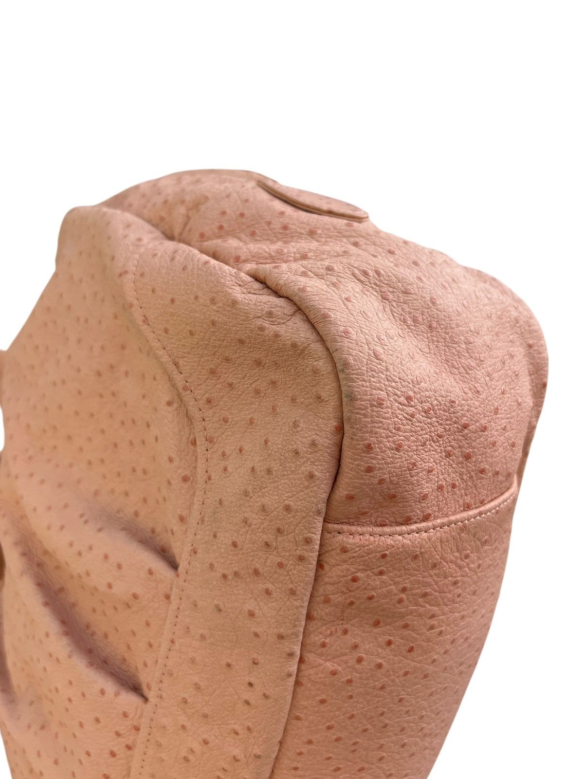 Leather Tsumori Chisato Japan Peach Ostrich Leather Weekend Bag Size ONE SIZE - 12 Thumbnail