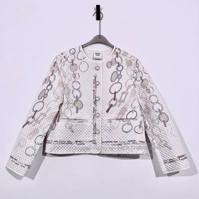 Hermes Hermes FW23 Rotating Rhythm Silk Jacket Size XS / US 0-2 / IT 36-38 - 1 Thumbnail