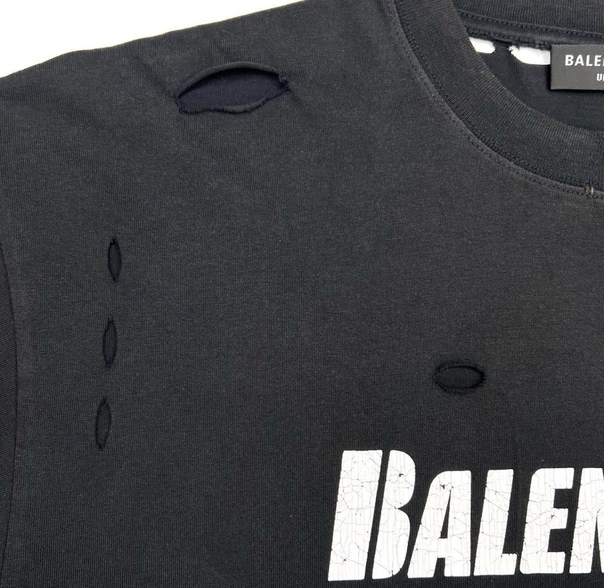 Balenciaga Balenciaga Distressed Destroyed Classic Short Sleeve K12 Size US XL / EU 56 / 4 - 5 Thumbnail