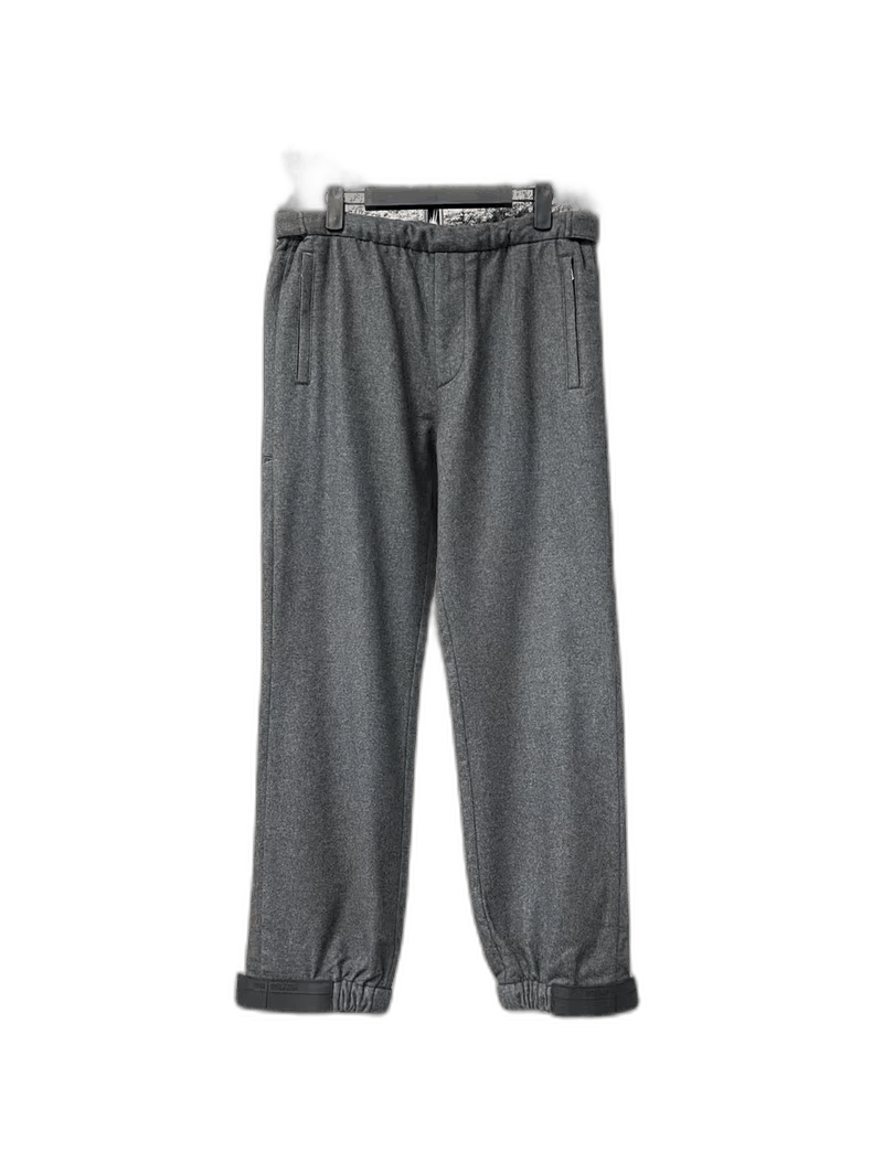 Prada Prada Gray Wool Sweatpants with Velcro -2505 Size US 44 / EU 60 - 1 Thumbnail
