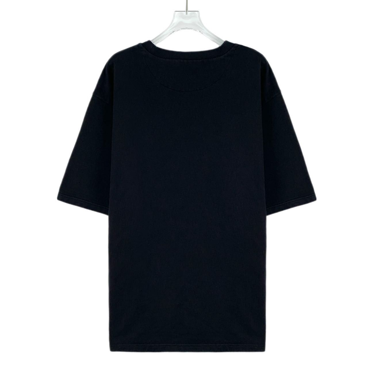 Prada Prada Triangle Logo Embossed Cotton Crew Neck T-Shirt K26WX Size US XXL / EU 58 / 5 - 2 Thumbnail