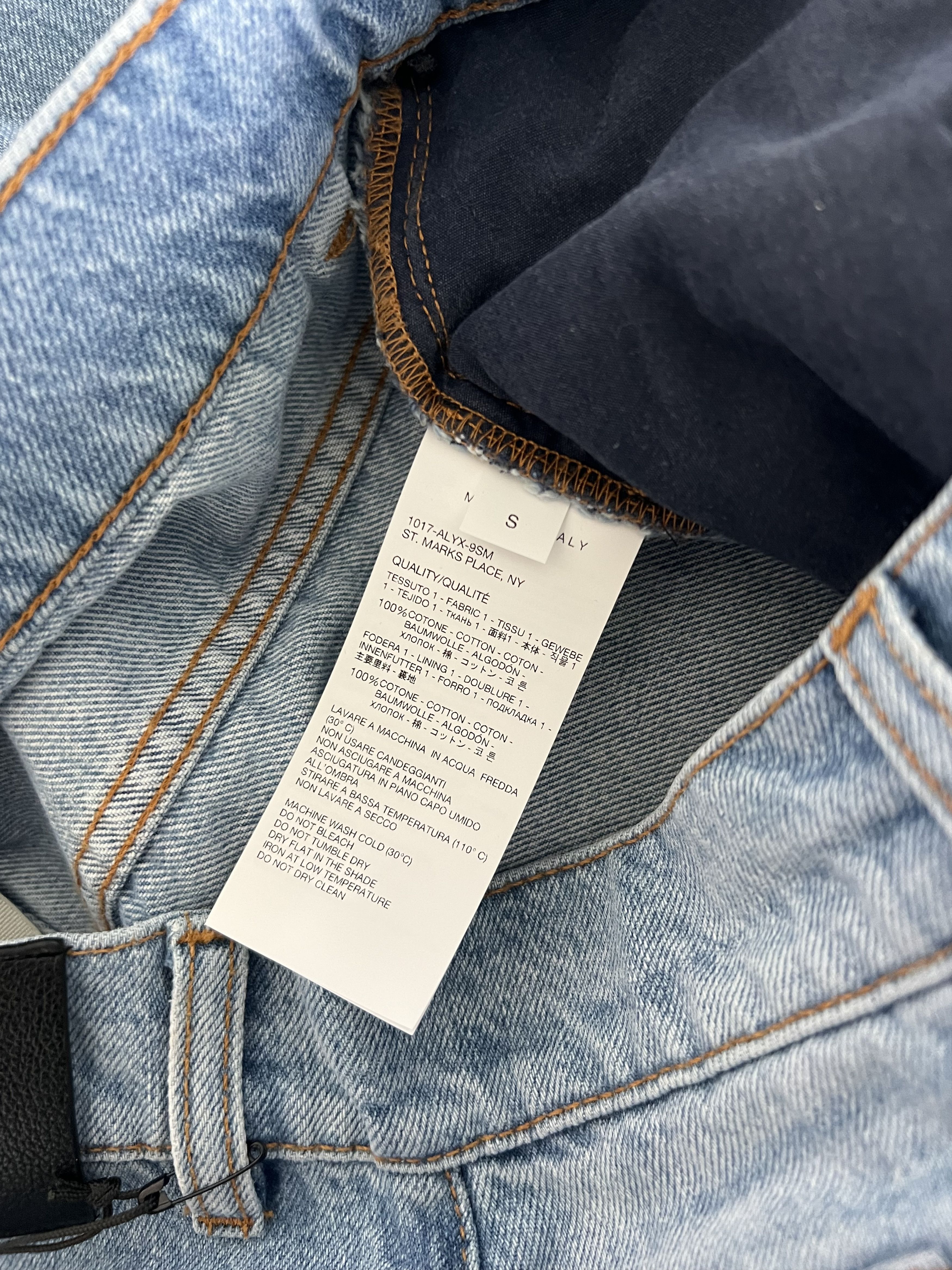1017 ALYX 9SM 1017 Alyx 9SM Oversized Denim Cargo Pants in Light Blue Size US 30 / EU 46 - 9 Thumbnail