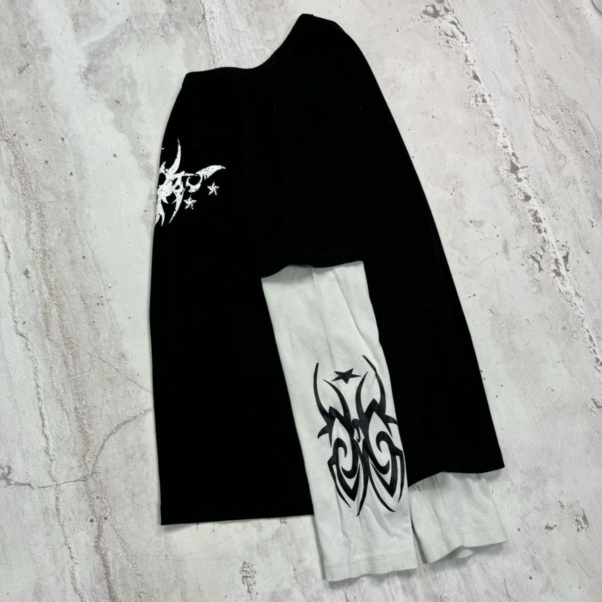 Tribal Streetwear × Vintage Vintage Tribal Longsleeve 90s Rave Metal Drain Satanic Demon Size US L / EU 52-54 / 3 - 2 Thumbnail