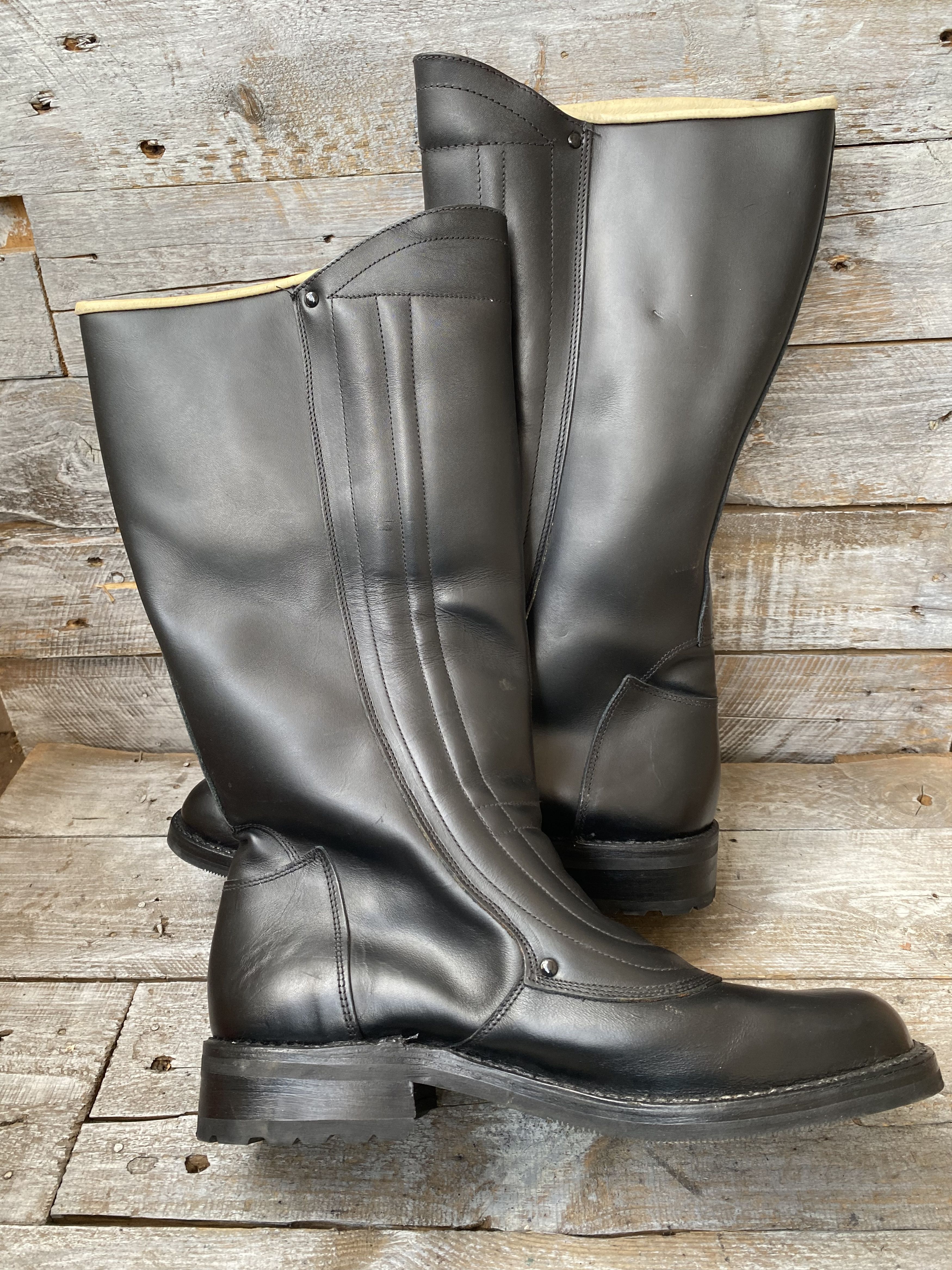 Vintage Vintage military buckle black leather motorcycle boots sz44 Size US 11 / EU 44 - 7 Thumbnail