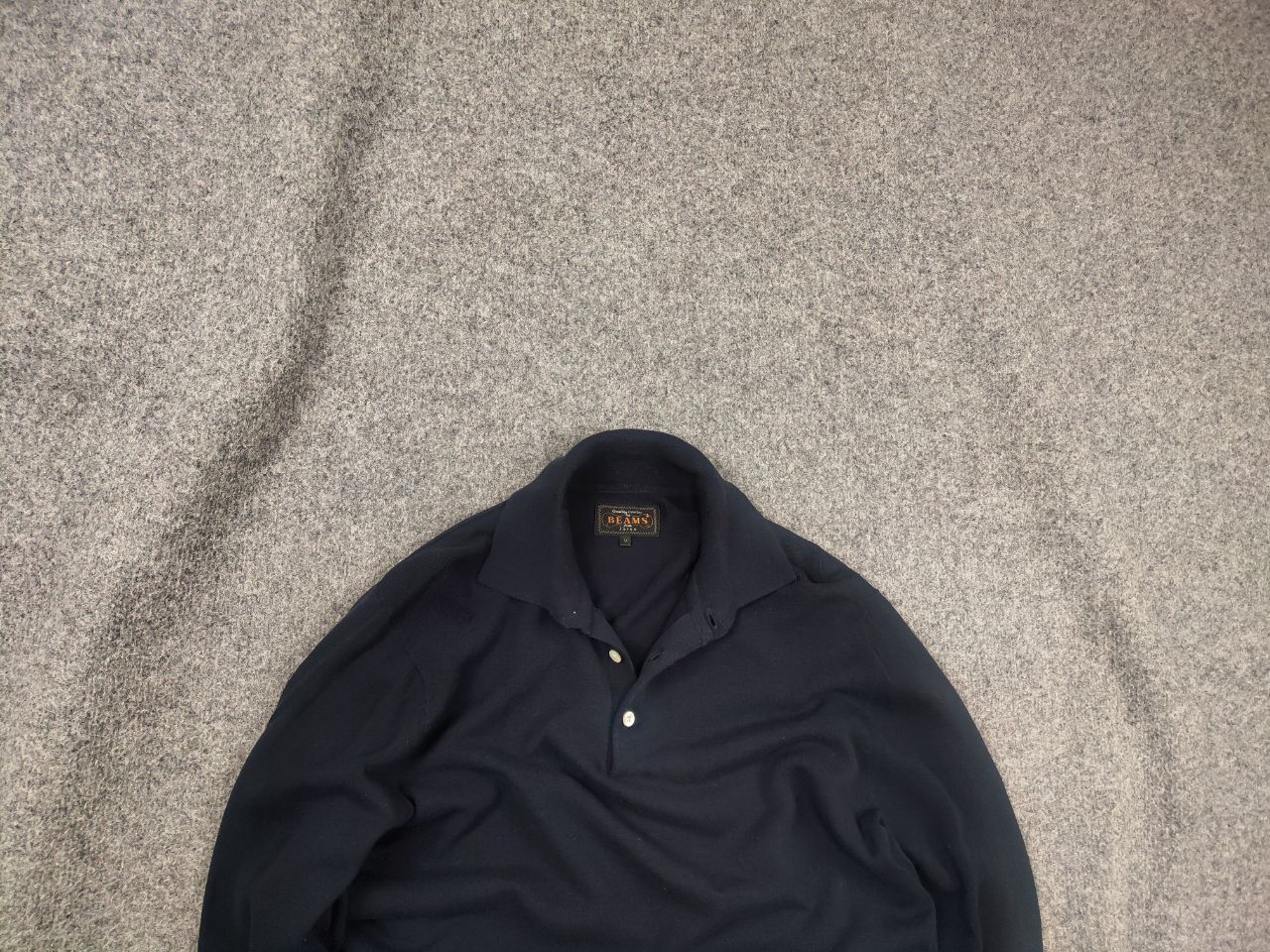 Beams Plus Beam Plus Japan 12g Wool Polo Button Long sleeve Sweater Size US M / EU 48-50 / 2 - 1 Thumbnail
