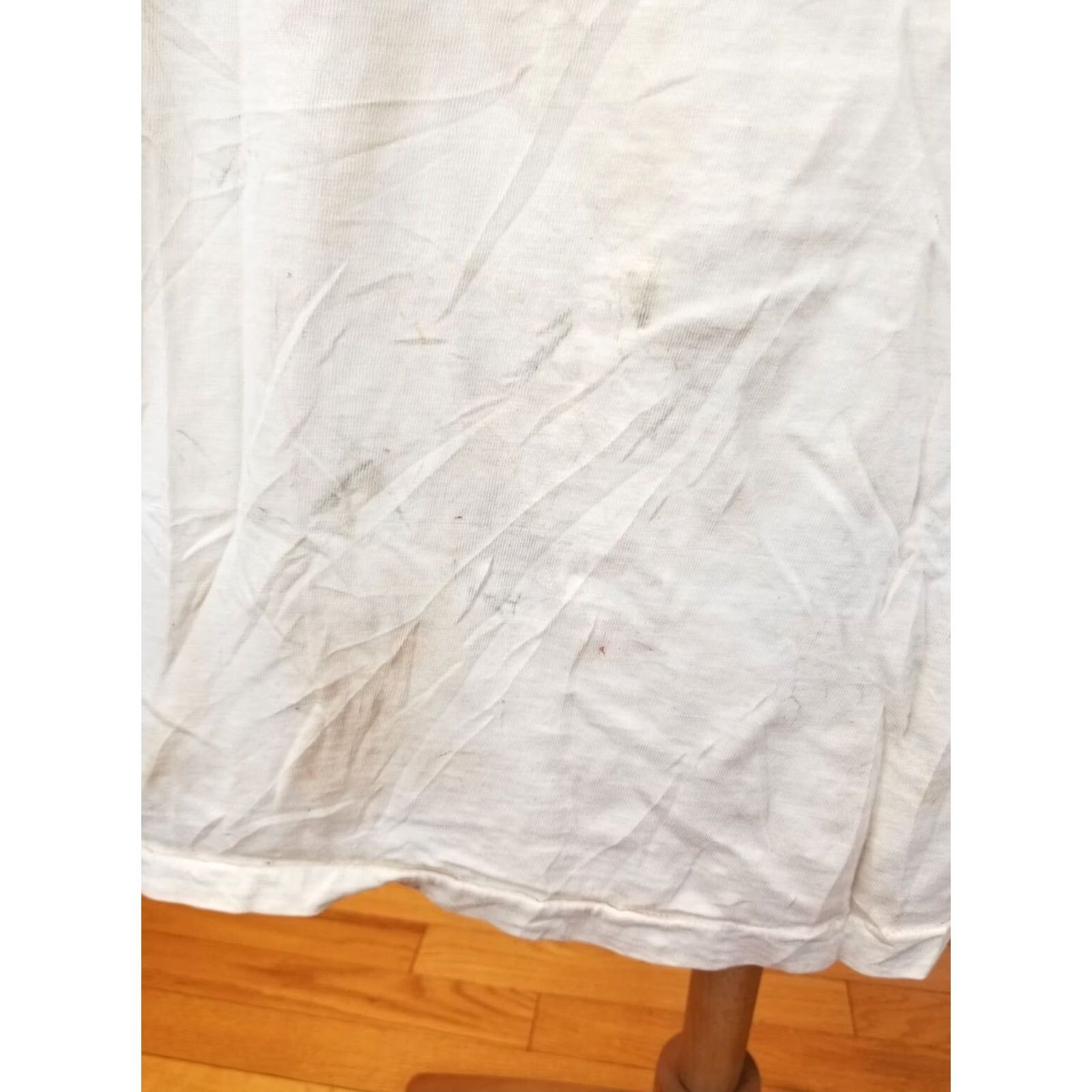 Penn VINTAGE 70' JC PENNEY TRASHED DISTRESSE WHITE T-SHIRT SZ MEDIUM Shirt Men XS? Size US M / EU 48-50 / 2 - 5 Thumbnail