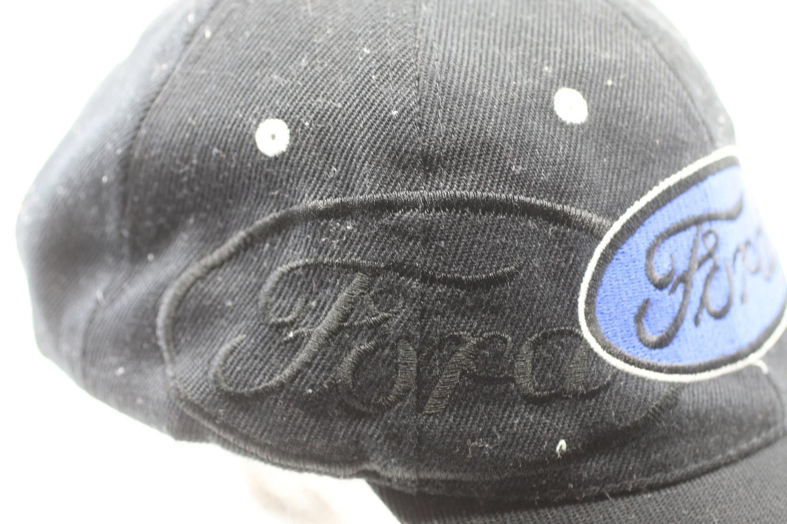 Point Zero Vintage Ford Racing Logo Cap Black Embroidered Adjustable Size ONE SIZE - 4 Thumbnail