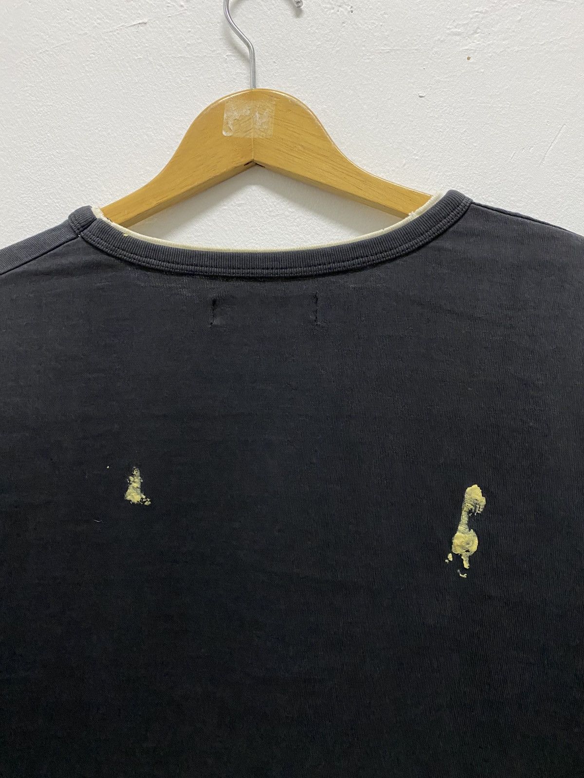 If Six Was Nine Distressed Japanese Design Skull Cross Poem Punk Style Tee Size US M / EU 48-50 / 2 - 11 Thumbnail