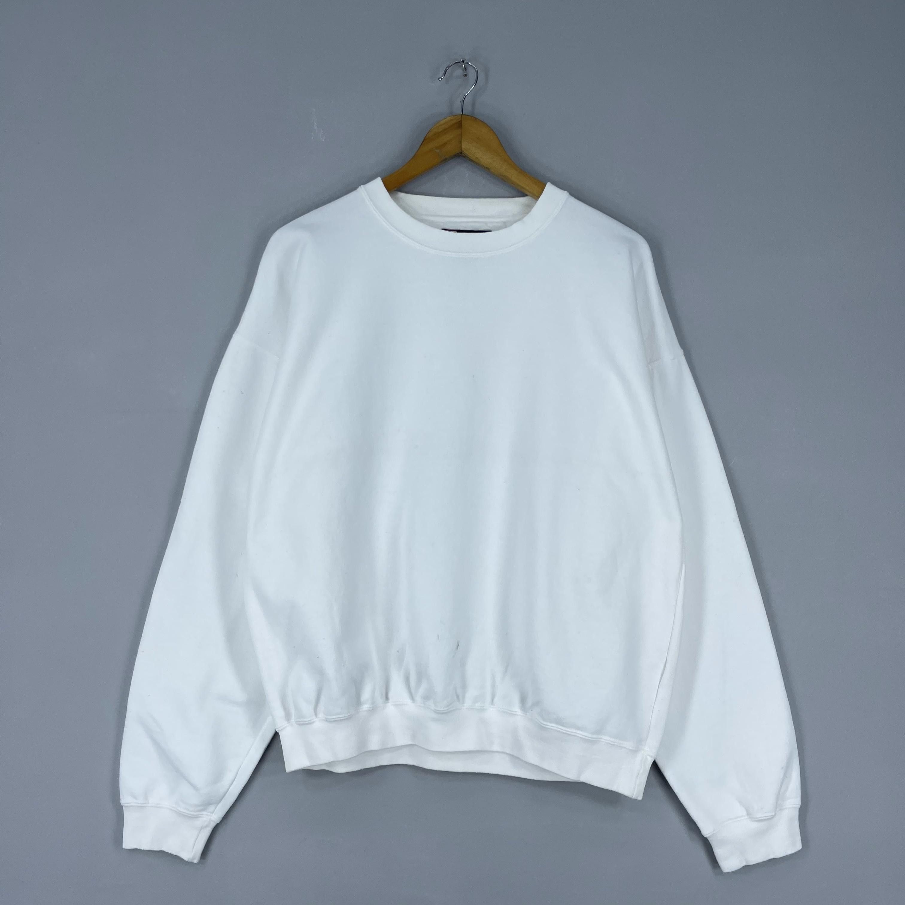 Chaps Ralph Lauren Vintage CHAPS RALPH LAUREN Plain White Sweatshirt Size US M / EU 48-50 / 2 - 3 Thumbnail