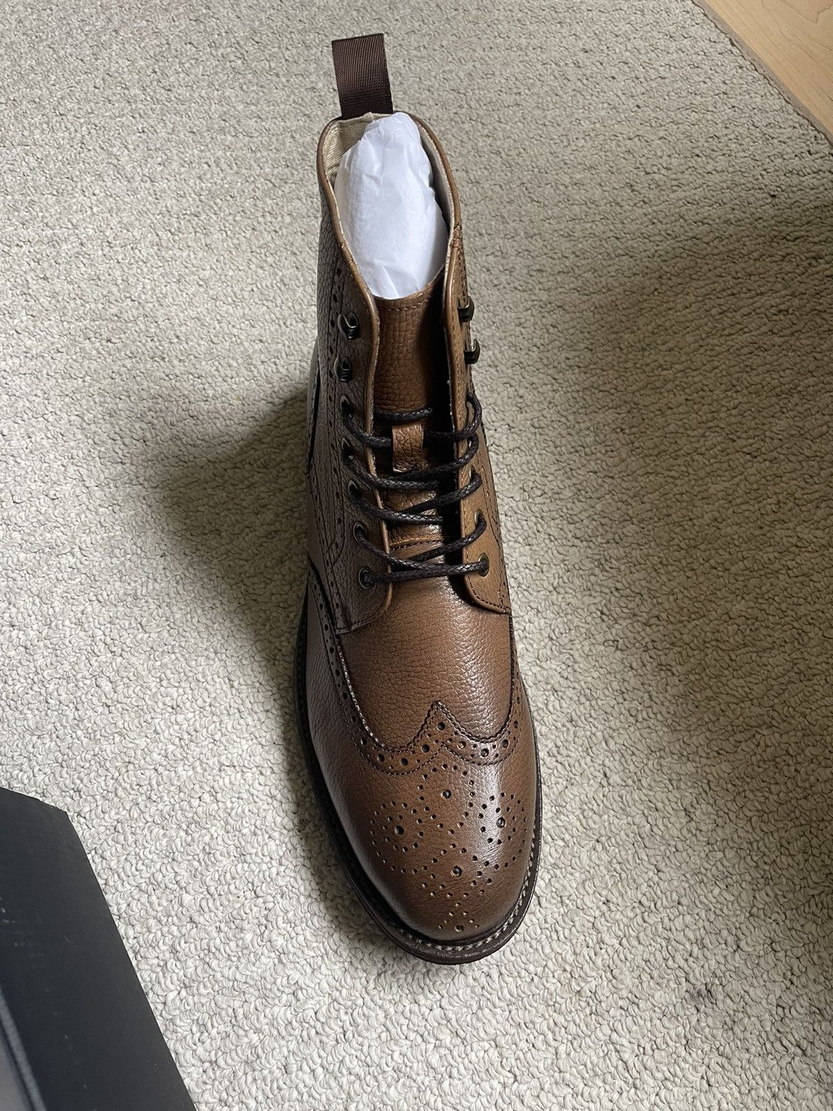 Banana Republic Wingtip leather boots Size US 12 / EU 45 - 3 Thumbnail