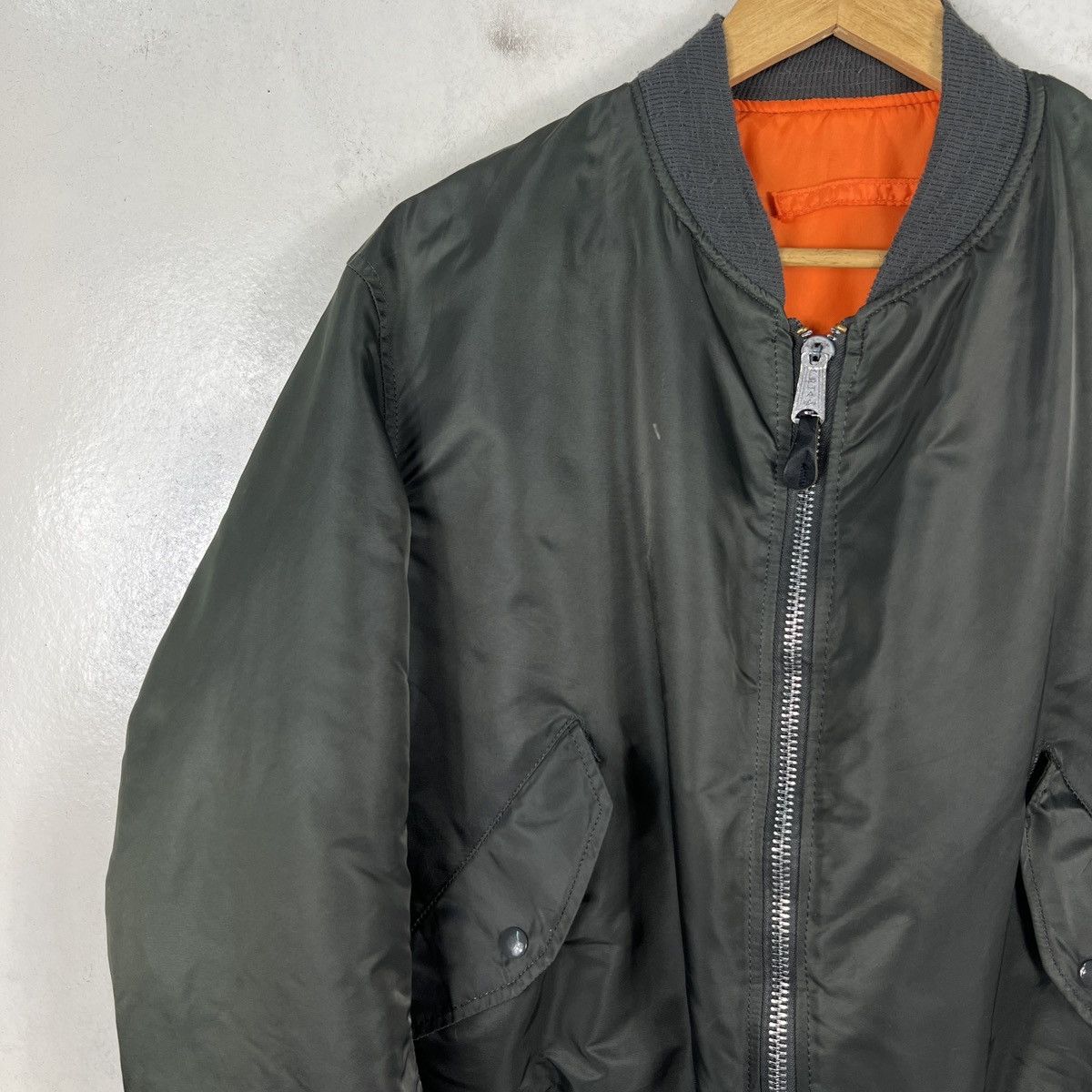 Alpha Industries 🔥 VINTAGE RIOT ALPHA MA 1 REVERSIBLE BOMBER JACKET Size US L / EU 52-54 / 3 - 6 Thumbnail