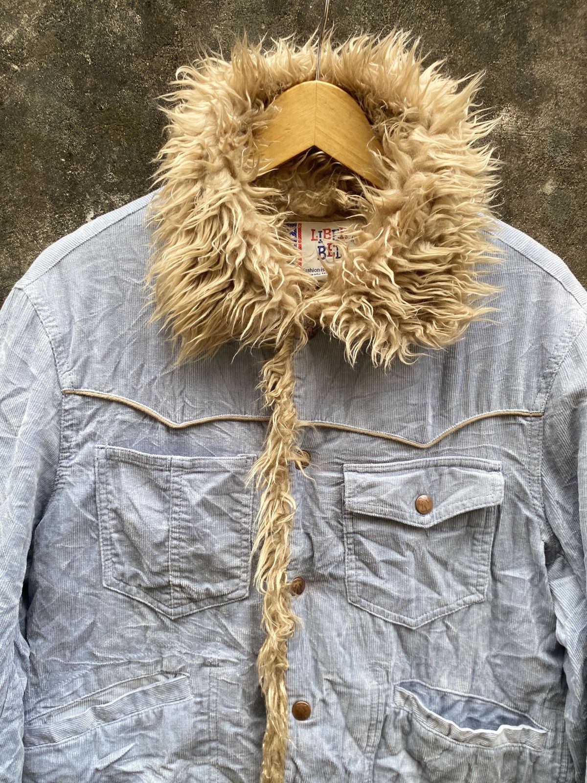 14th Addiction × If Six Was Nine × Le Grande Bleu (L.G.B.) Liberty Bell Faux Fur Jacket LGB Style Size US L / EU 52-54 / 3 - 3 Thumbnail