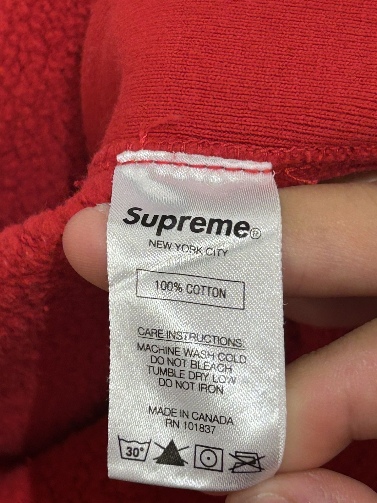 Supreme Supreme cross box logo red hoodie Size US L / EU 52-54 / 3 - 6 Thumbnail