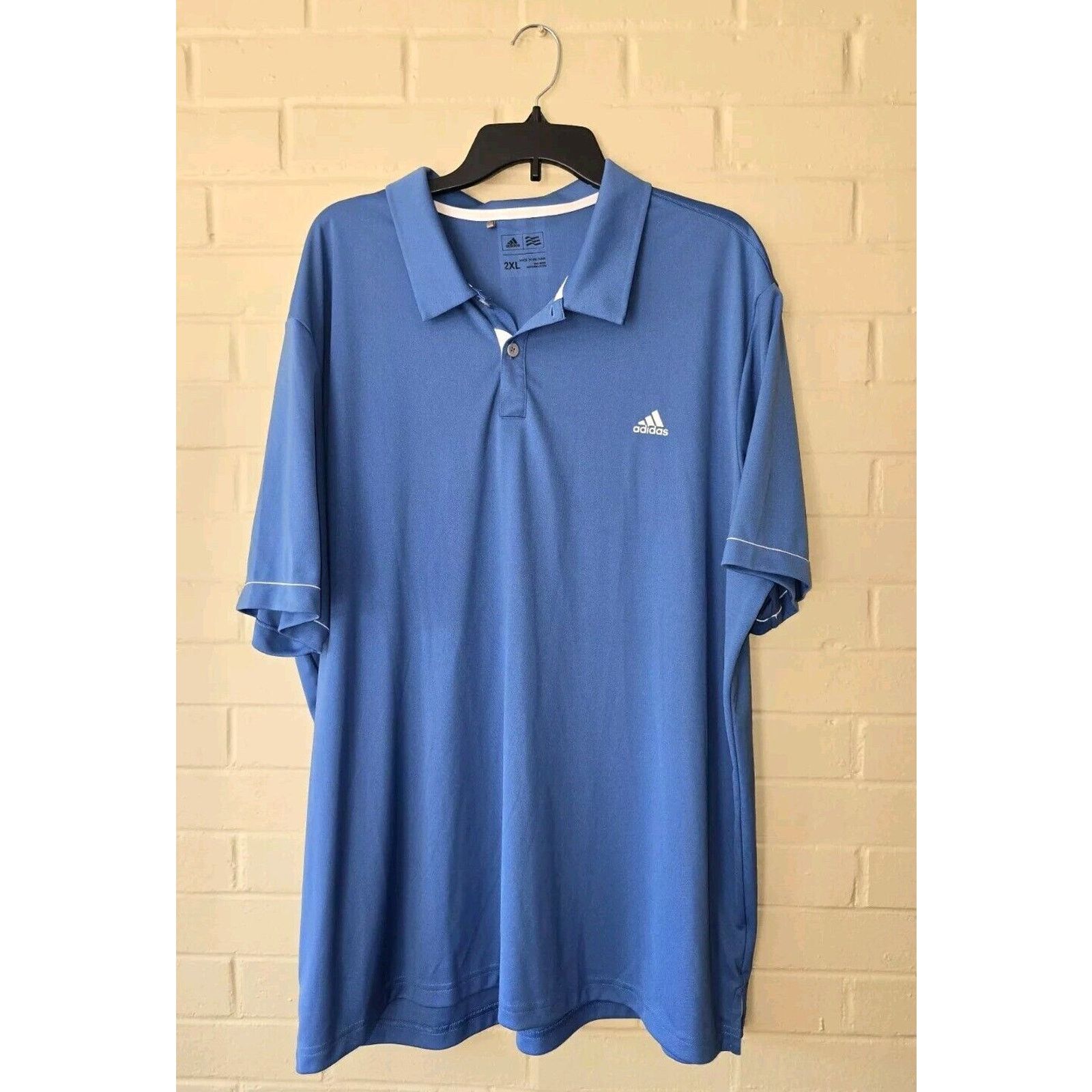 Adidas Adidas Polo Shirt Mens 2XL XXL Blue Performance Golf Size US XXL / EU 58 / 5 - 1 Thumbnail
