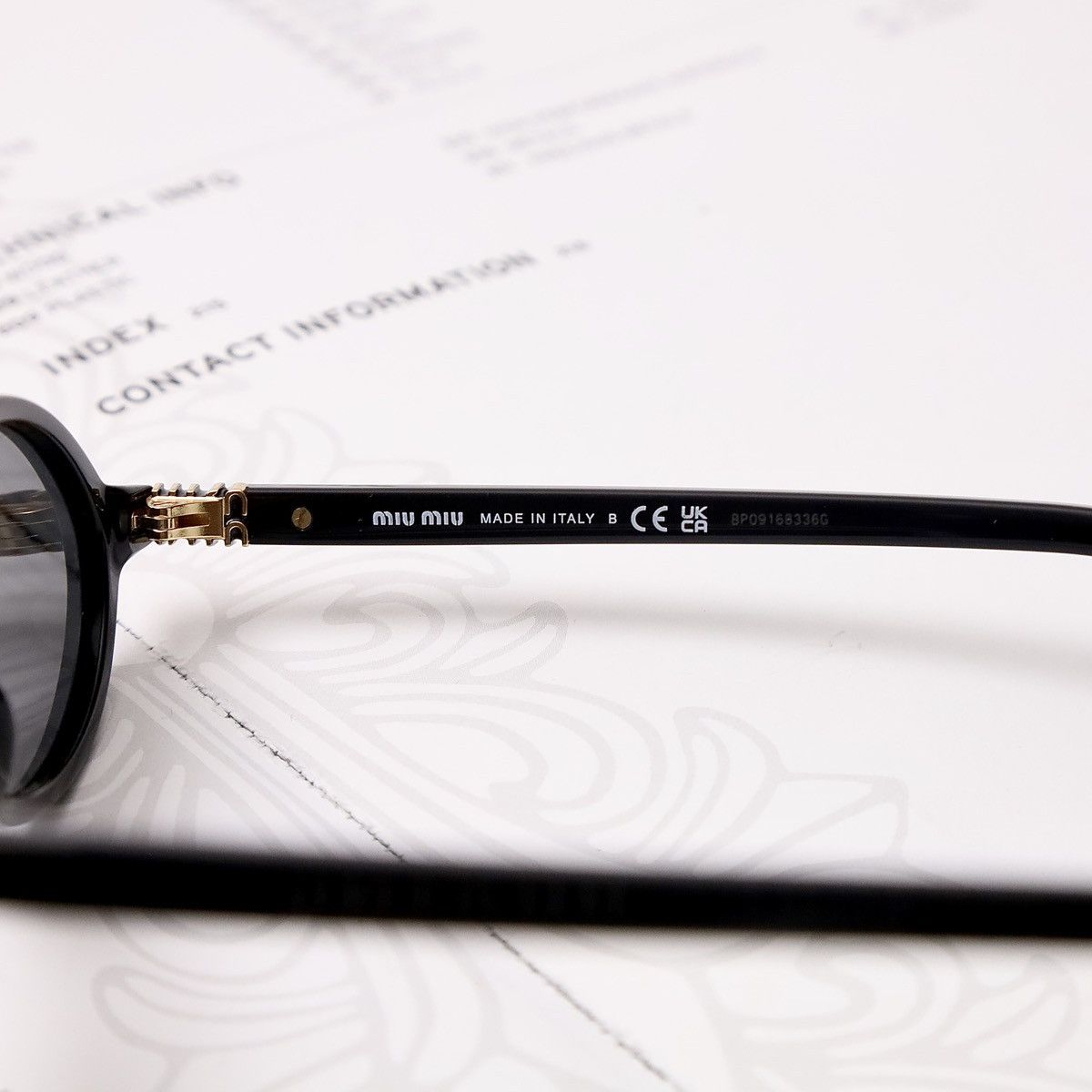 Miu Miu MIU MIU 0MU 04ZS SUNGLASSES Size ONE SIZE - 5 Thumbnail