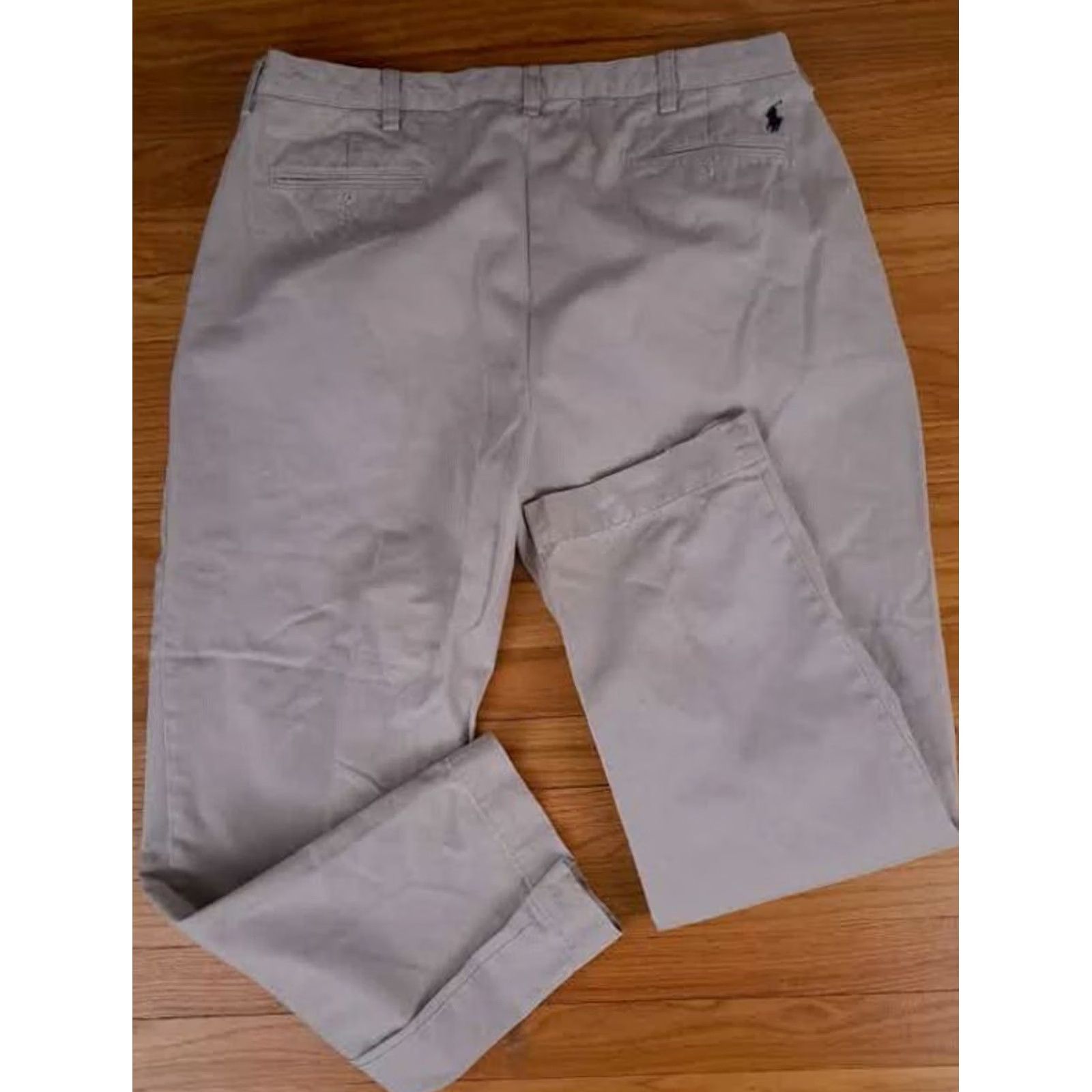 Polo Ralph Lauren Polo Ralph Lauren Pants Chino 38-32 Men Regular Beige Canvas Cotton Pockets Straight Inseam 32 Size US M / EU 48-50 / 2 - 6 Thumbnail