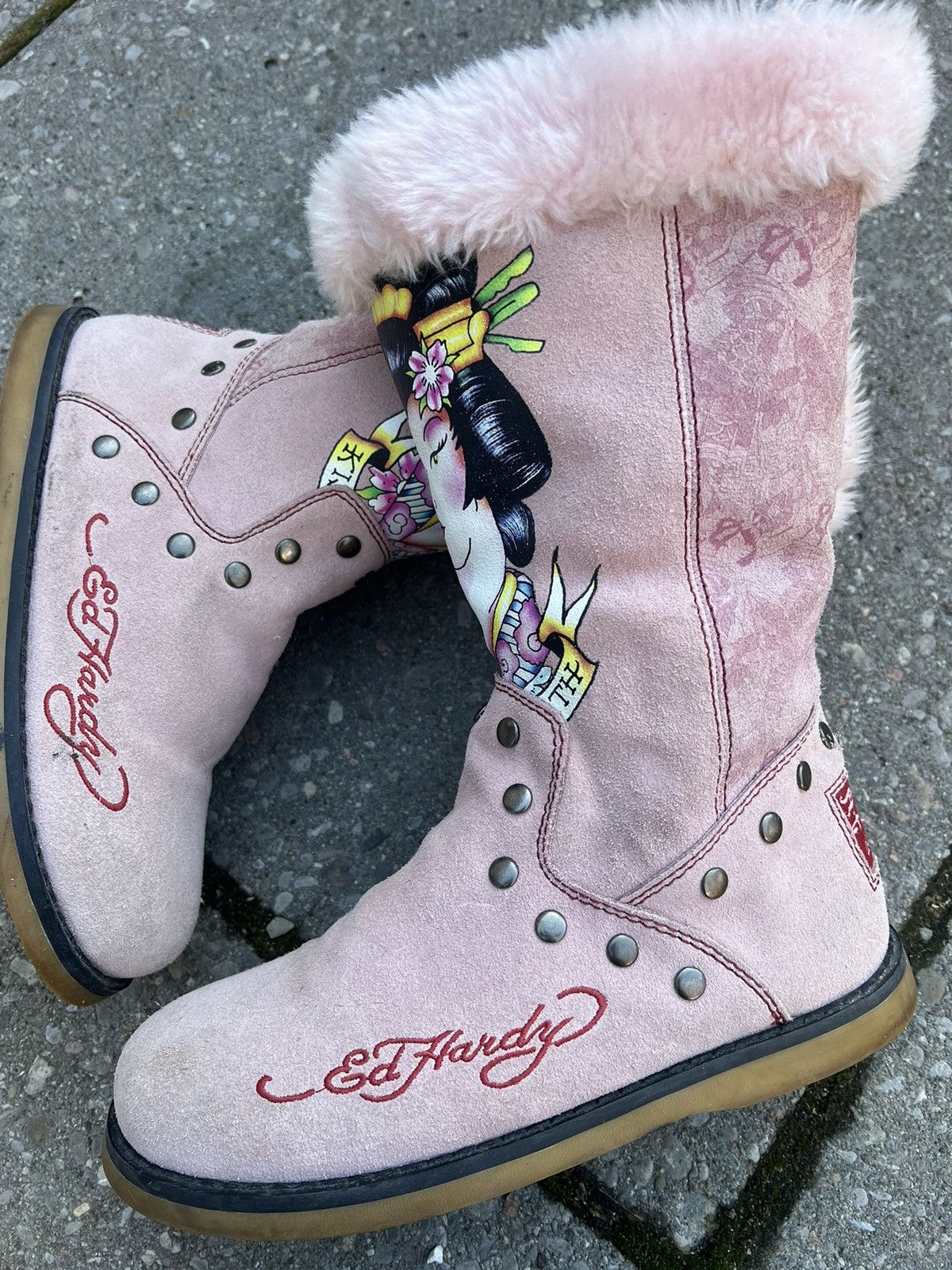 image of Ed Hardy Edhardy Shoes in Pink, Women's (Size 8)