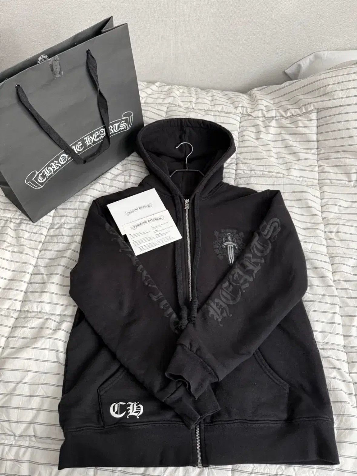Chrome Hearts Heavy Weight Waffle Dagger Zipup Hoodie Size US L / EU 52-54 / 3 - 3 Thumbnail