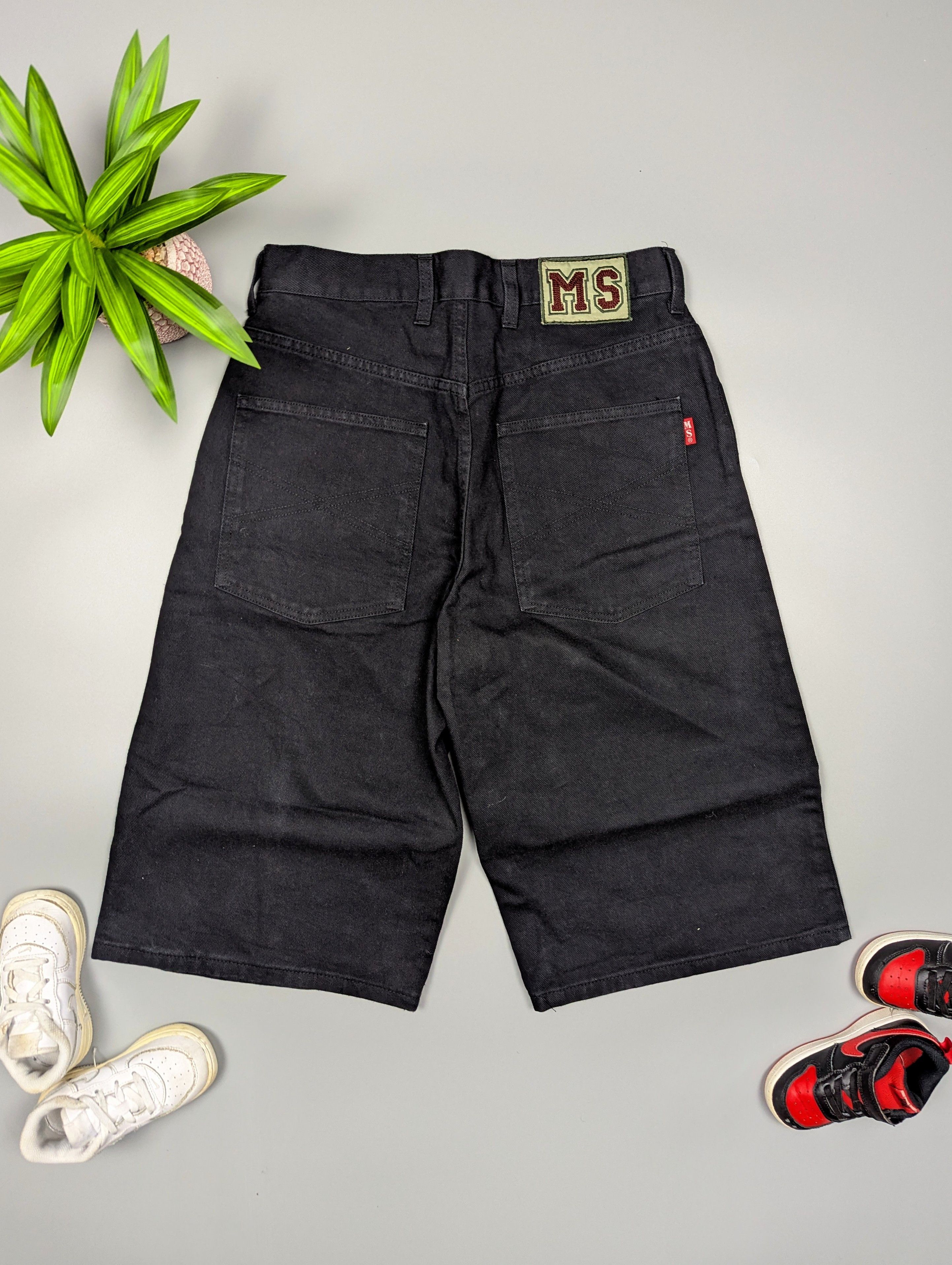 Hysteric Glamour Y2K Italian Skater Baggy Black Denim Shorts Grunge VTG Sk8 Size US 29 - 10 Thumbnail