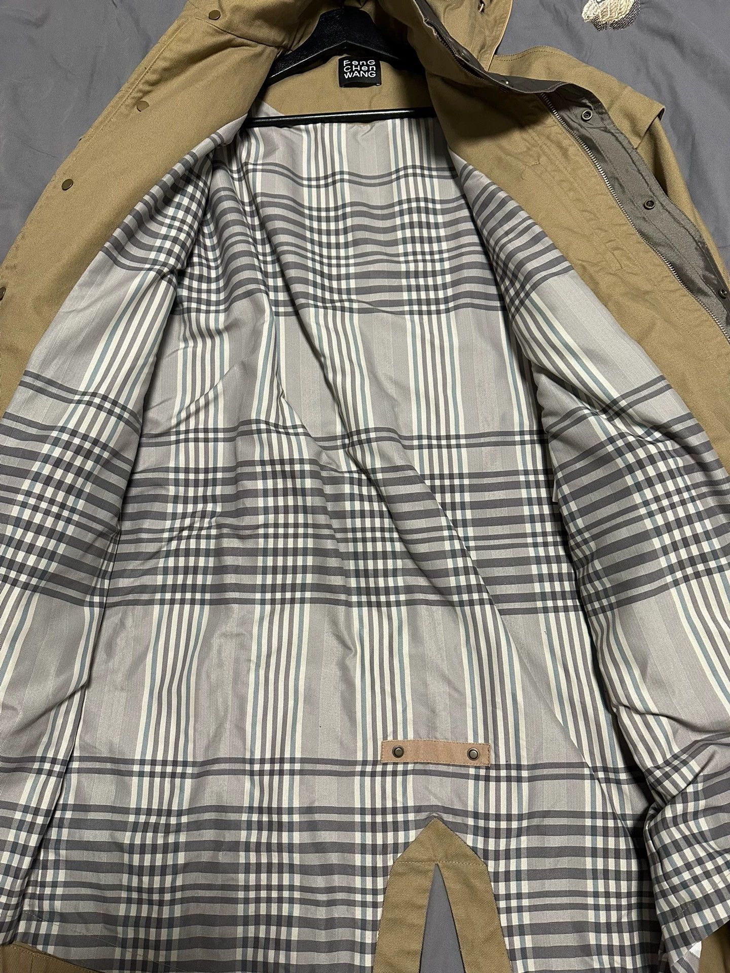 Other Feng Chen Wang colorblocked oversized overcoat 19AW XS Size US XS / EU 42 / 0 - 6 Thumbnail