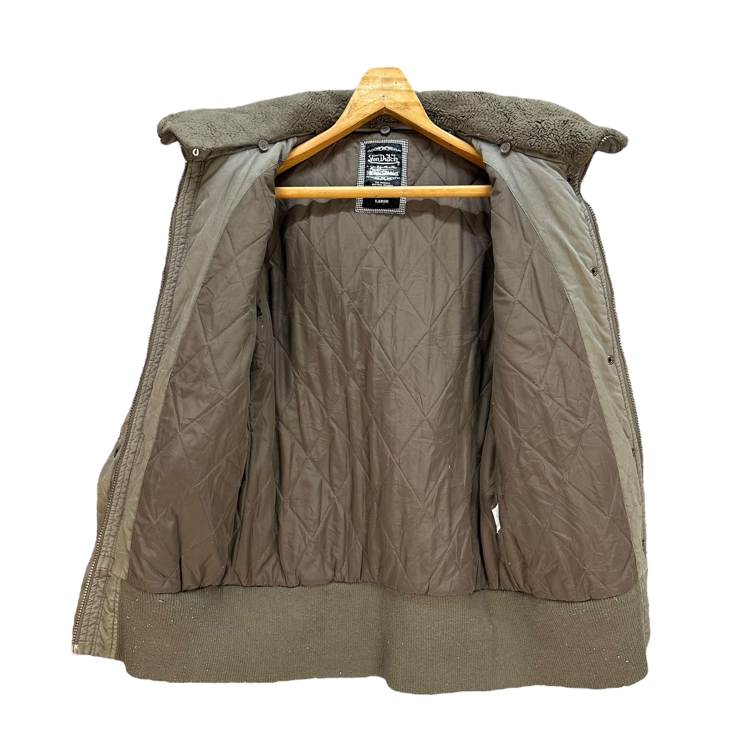 Von Dutch VON DUCTH Fur Hoodie Heavy Jacket Parka #A59-1368 Size L / US 10 / IT 46 - 11 Thumbnail