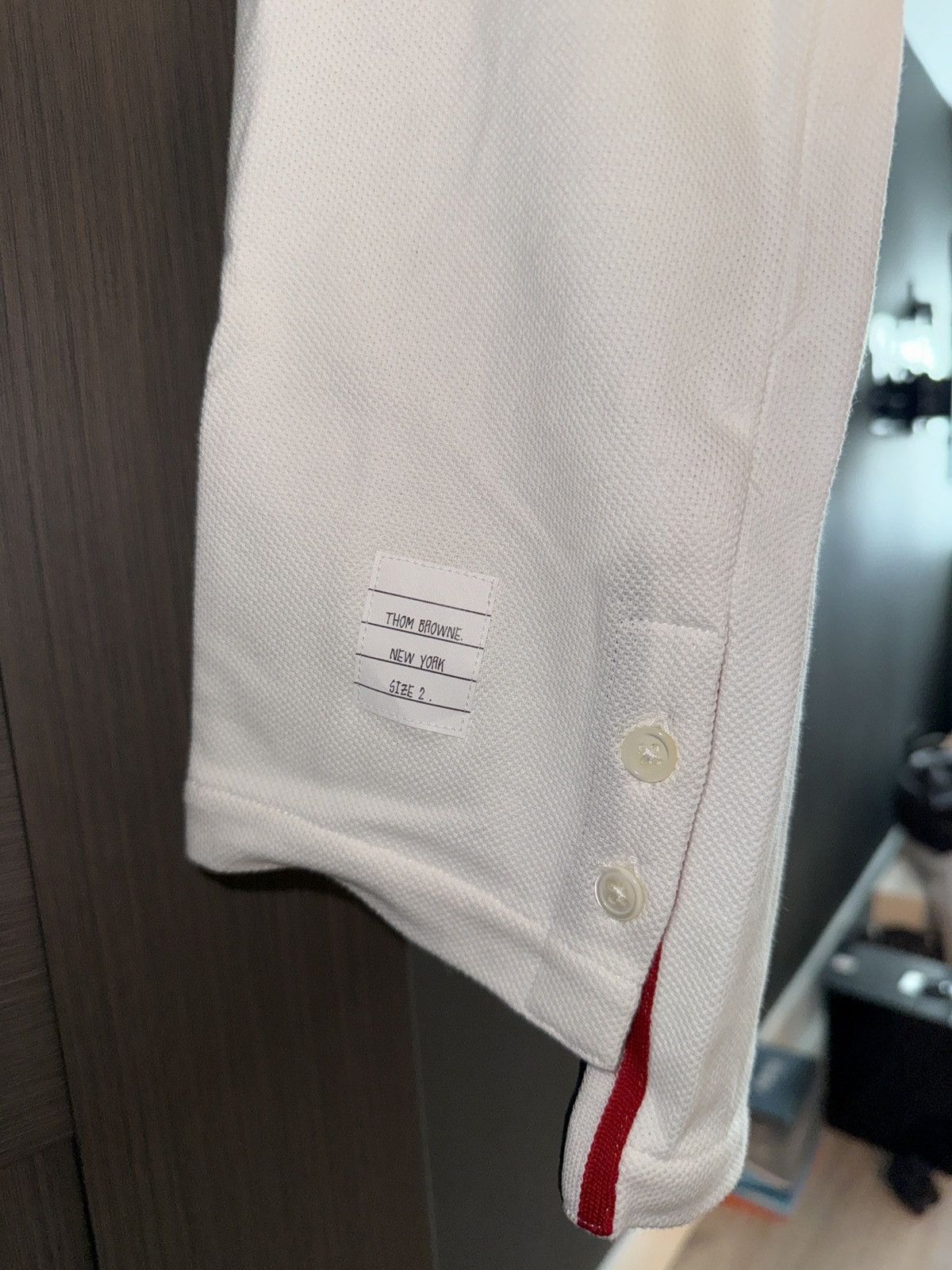 Thom Browne Thom Browne Relaxed Fit Tee W/ Stripe in Classic Pique Size US M / EU 48-50 / 2 - 4 Thumbnail