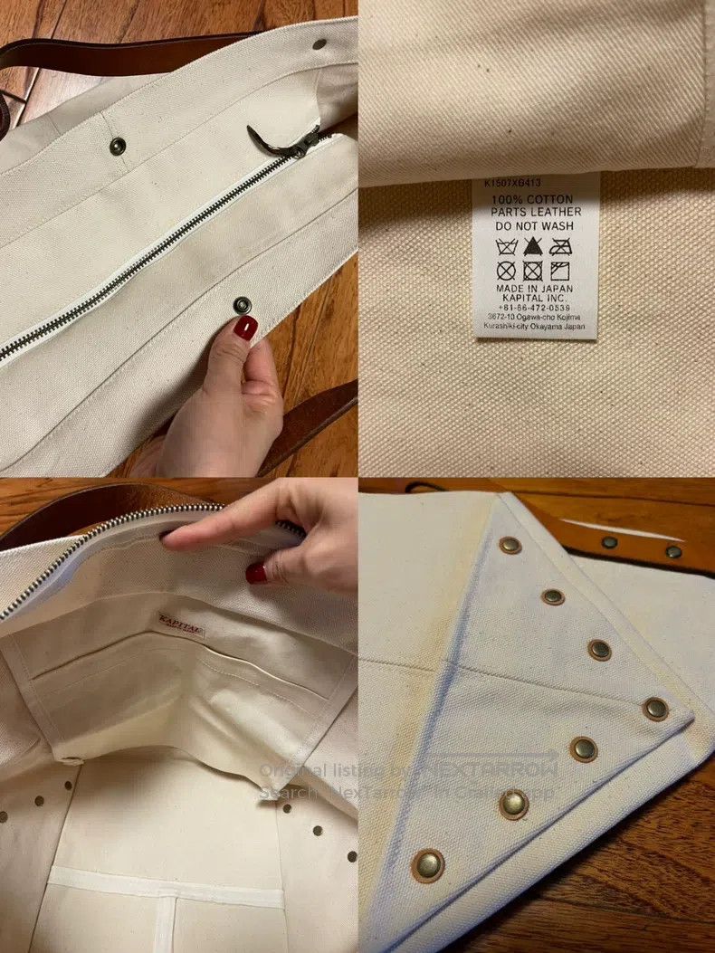 Kapital Kapital Thick cowhide handbag Size ONE SIZE - 9 Thumbnail