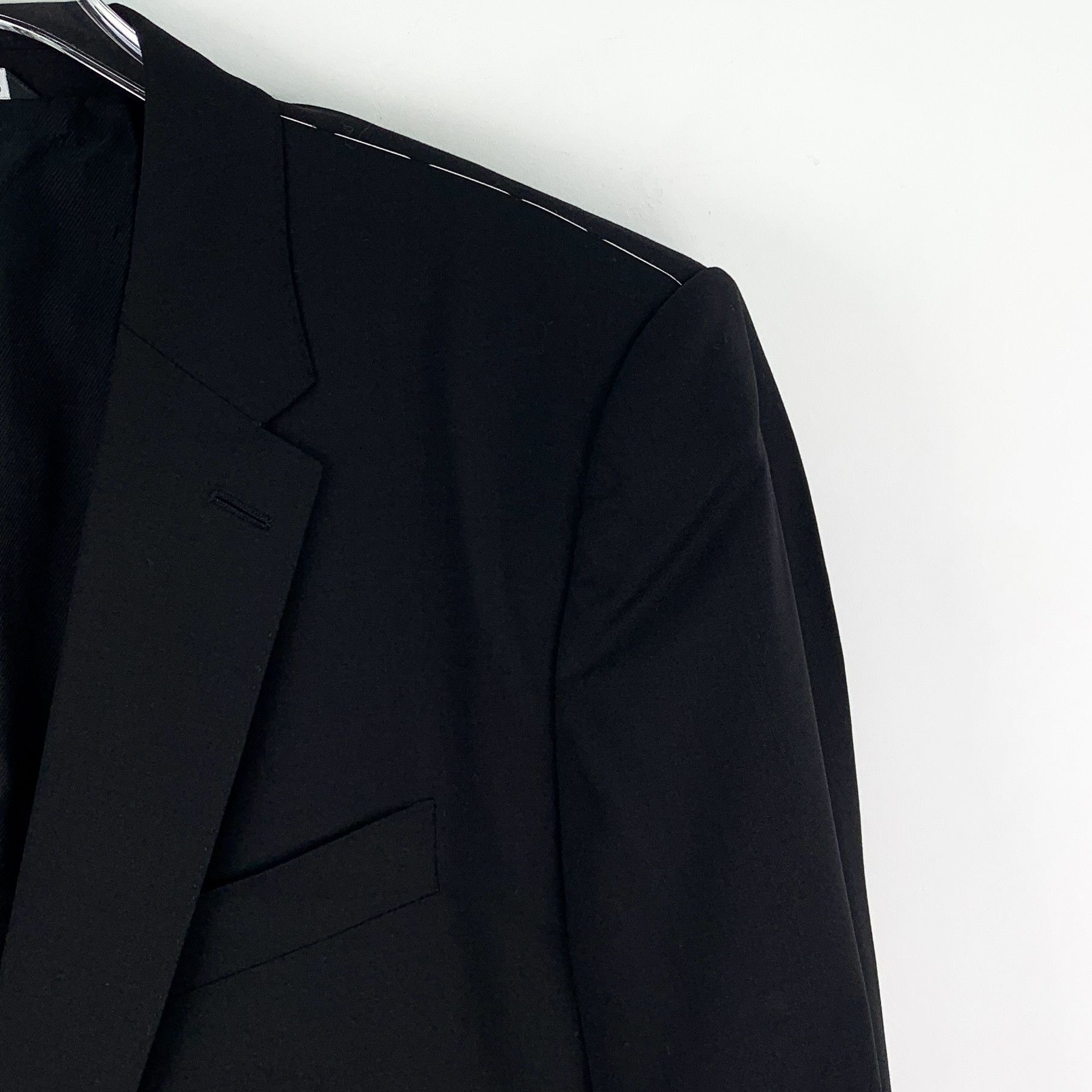 Dolce & Gabbana Dolce & Gabbana Wool Blazer Black (52) Size 52L - 3 Thumbnail