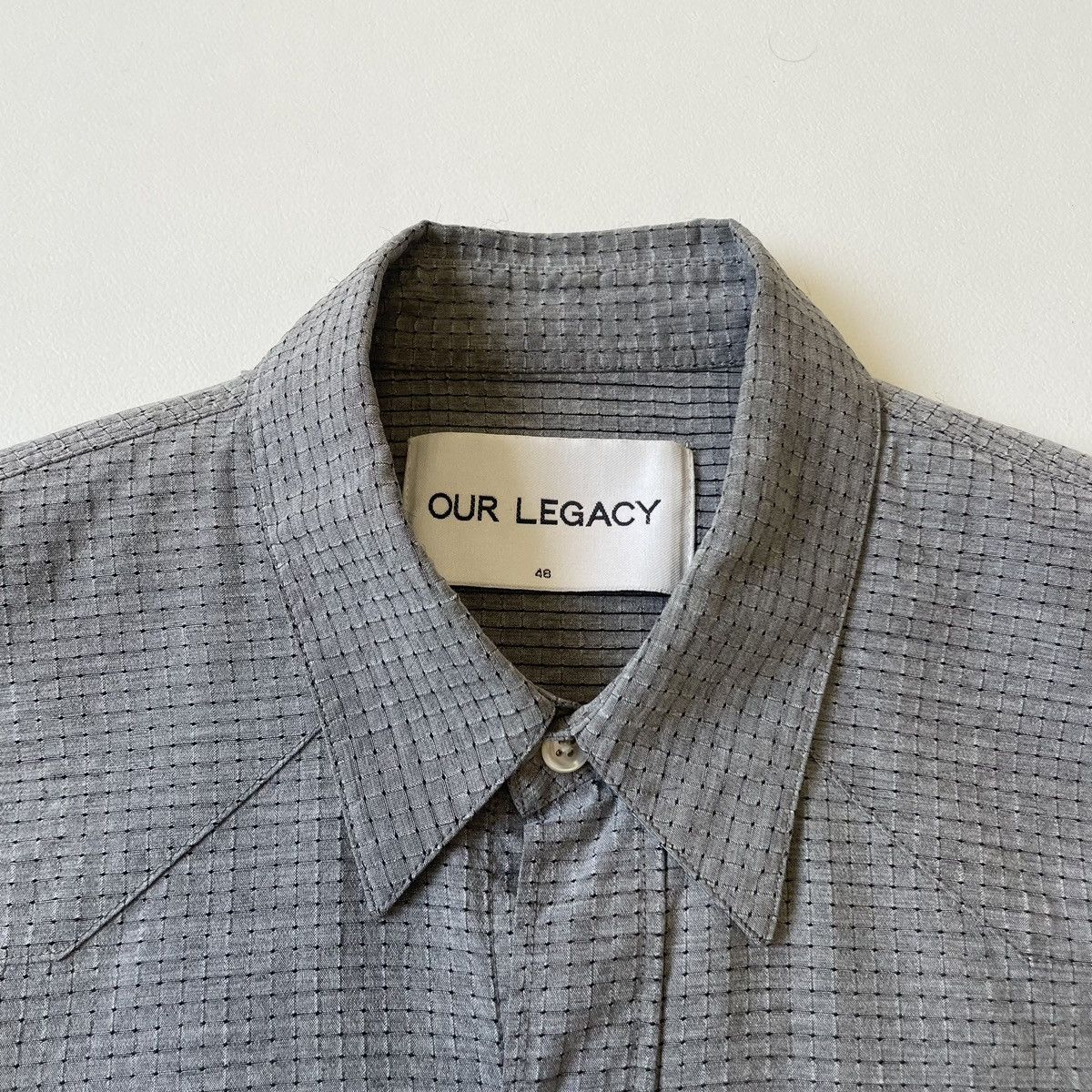 Our Legacy Sample ‘Grid Check Nylon’ Western Shirt Size US M / EU 48-50 / 2 - 4 Thumbnail