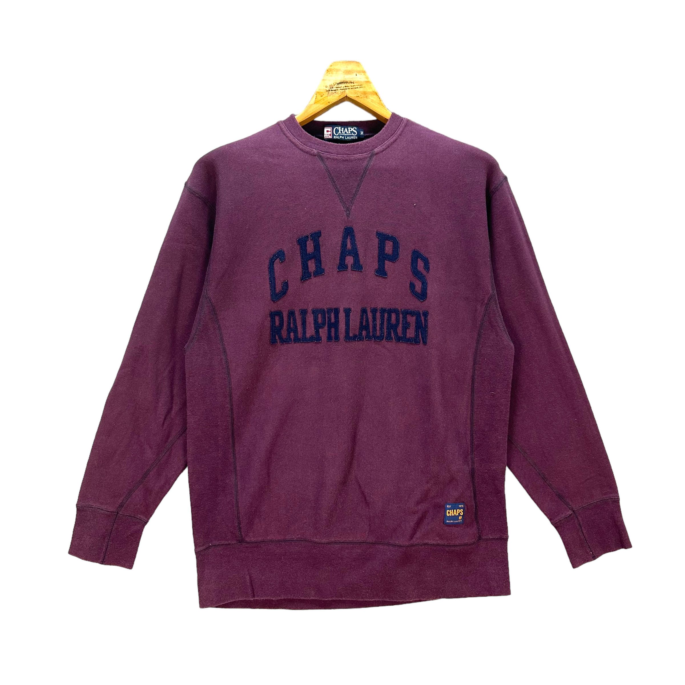 Chaps Ralph Lauren CHAPS RALPH LAUREN BIG LOGO PURPLE SWEATSHIRTS #8601-017 Size US M / EU 48-50 / 2 - 1 Thumbnail