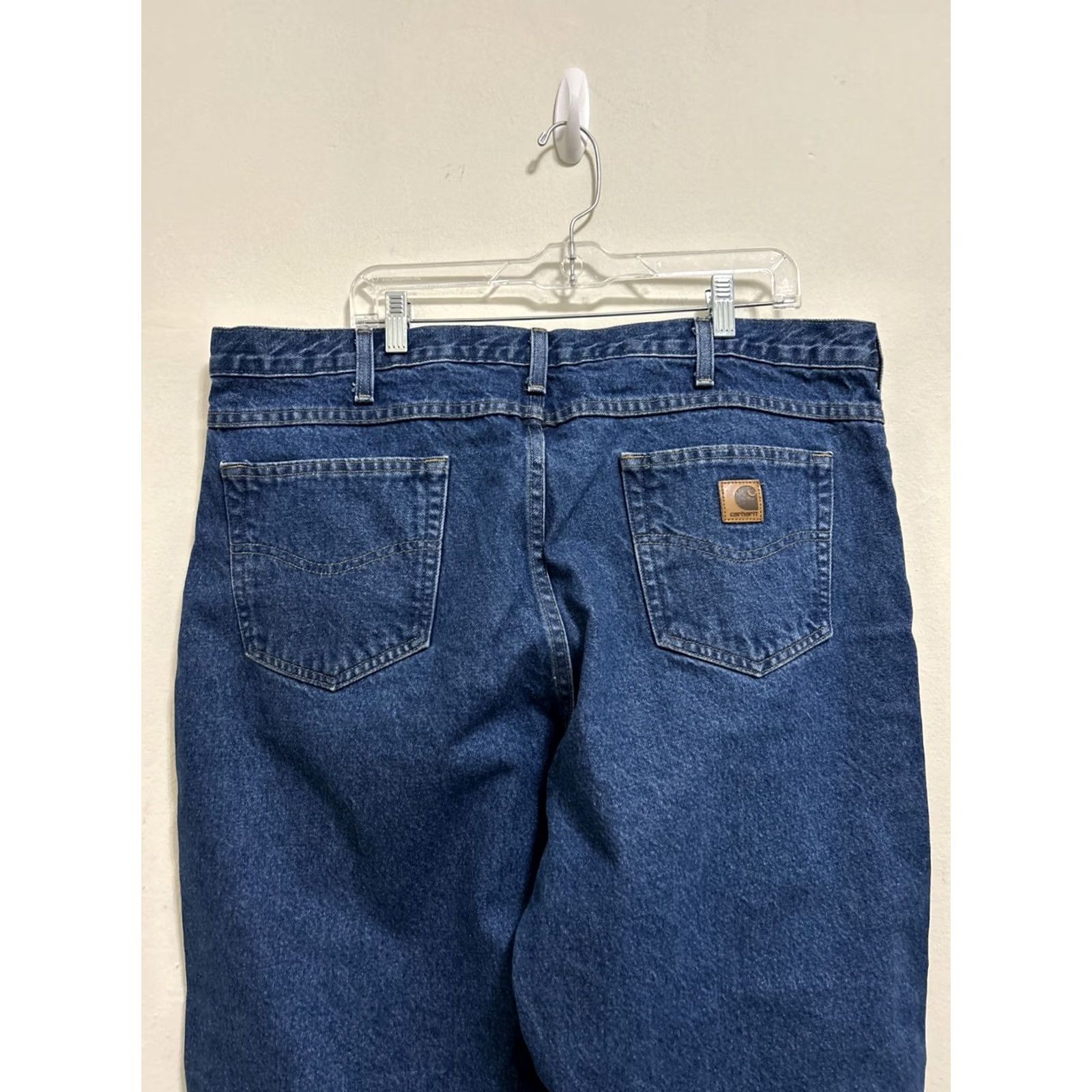 Carhartt Carhartt Jeans Mens 42x32 Light Wash Denim Straight Leg Relaxed Fit B160-DST Jeans Regular Mens Size US 42 / EU 58 - 7 Thumbnail