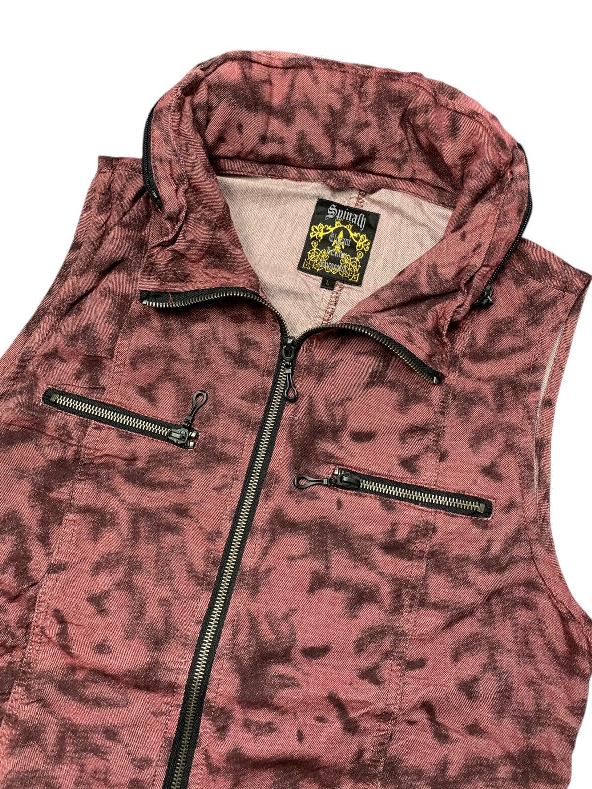 Tornado Mart Y2k Spinach japanese bono AOP vest lgb style Size US L / EU 52-54 / 3 - 4 Thumbnail