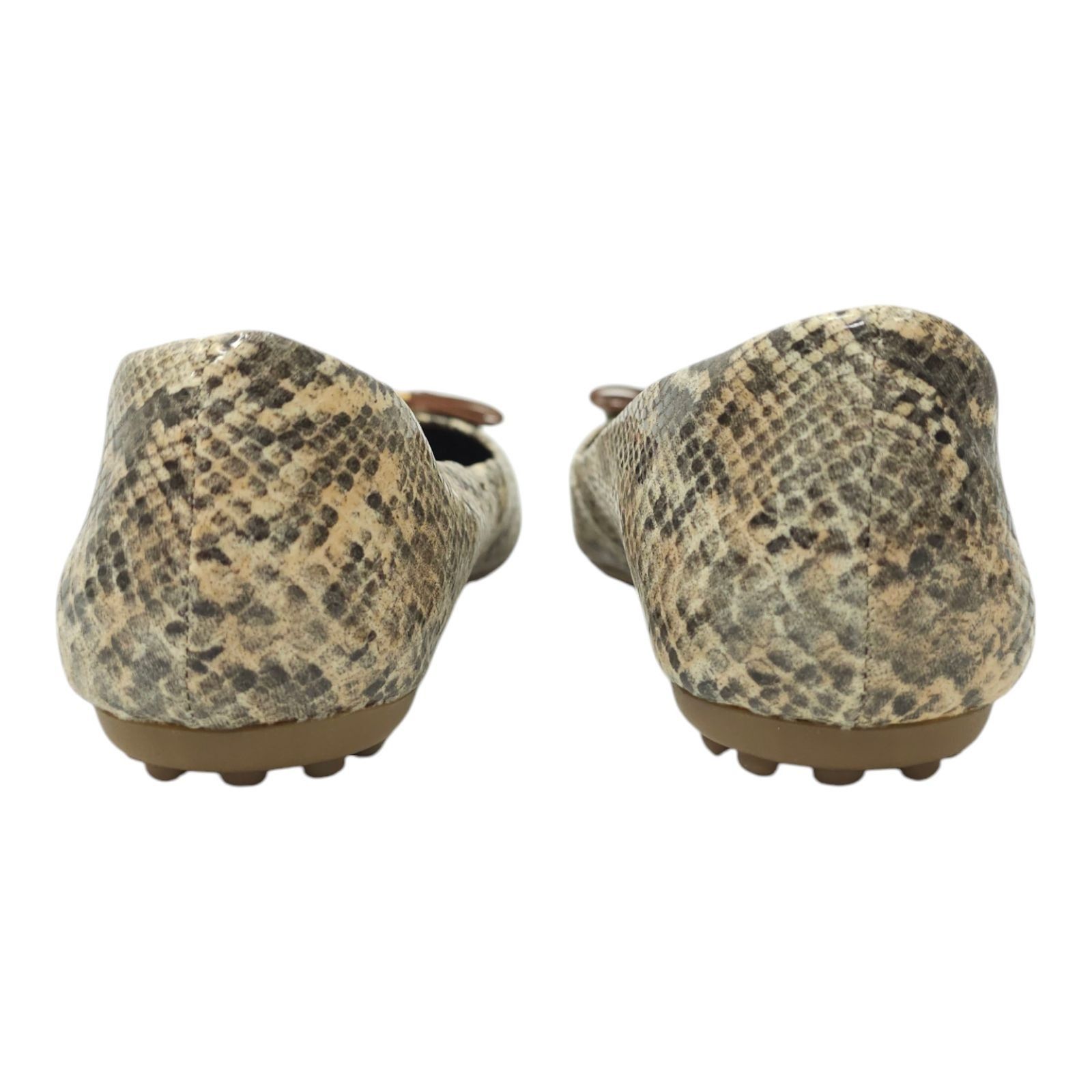 Other Libby Edelman Snakeskin Print Flats Women 8.5 M Bow Size US 8.5 / IT 38.5 - 4 Thumbnail