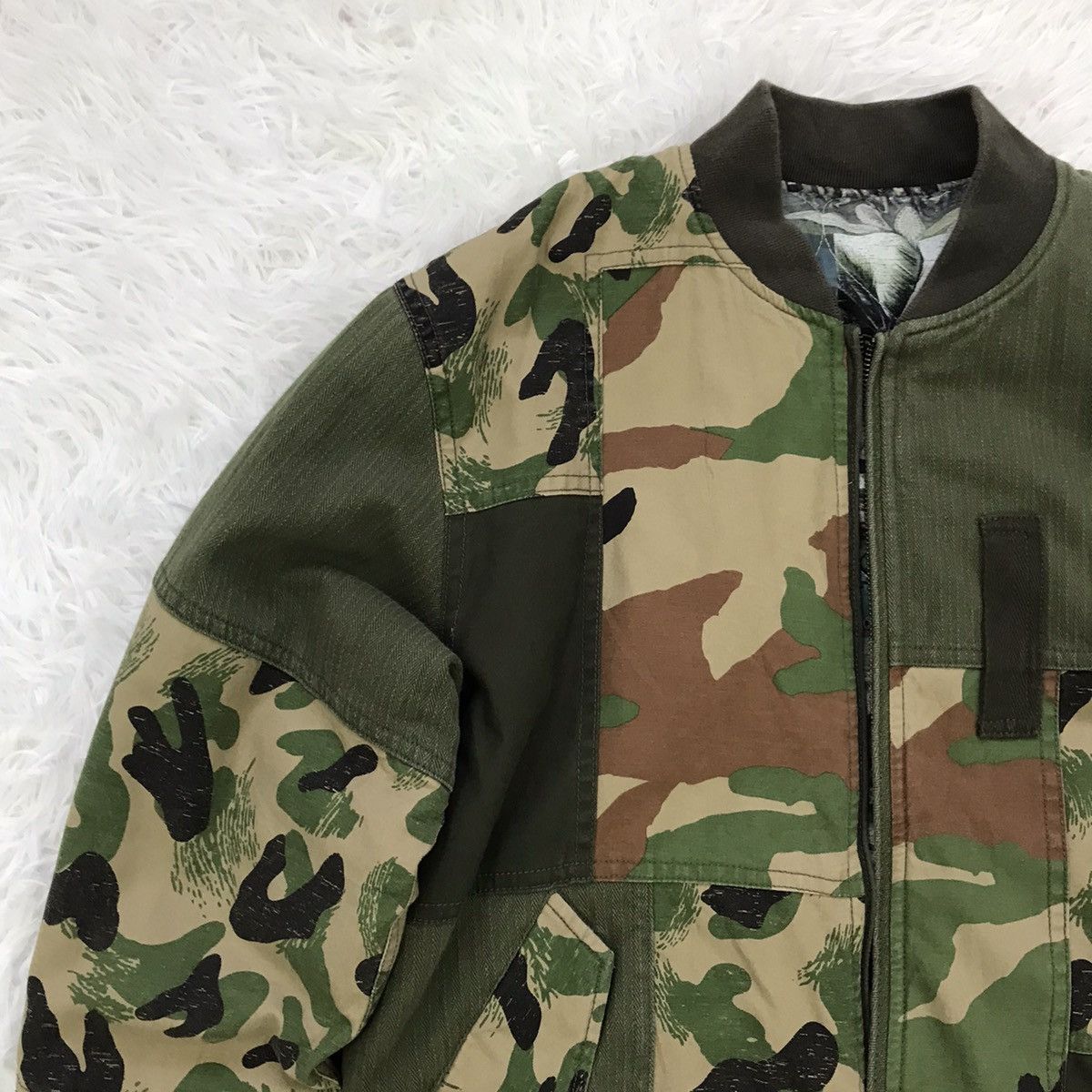 Japanese Brand Rosebud Couples Reversible Bomber Jacket (brokenzip) Size US M / EU 48-50 / 2 - 2 Thumbnail