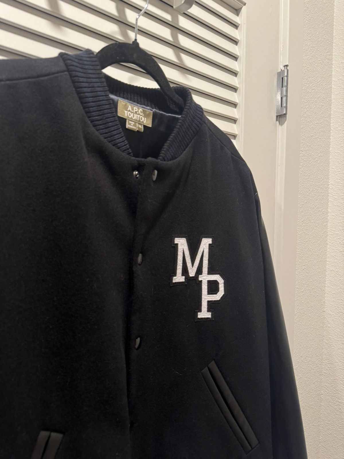 A.P.C. Jean Touitou Miss Rayon Teddy Varsity Jacket Size US XL / EU 56 / 4 - 2 Thumbnail