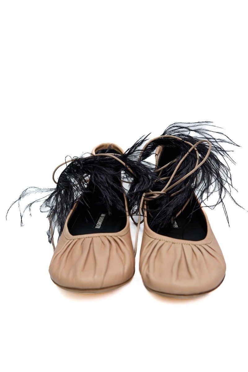 Ann Demeulemeester Ann Demeulemeester SS18 Feather Ballerina Flats Size US 8 / IT 38 - 4 Thumbnail