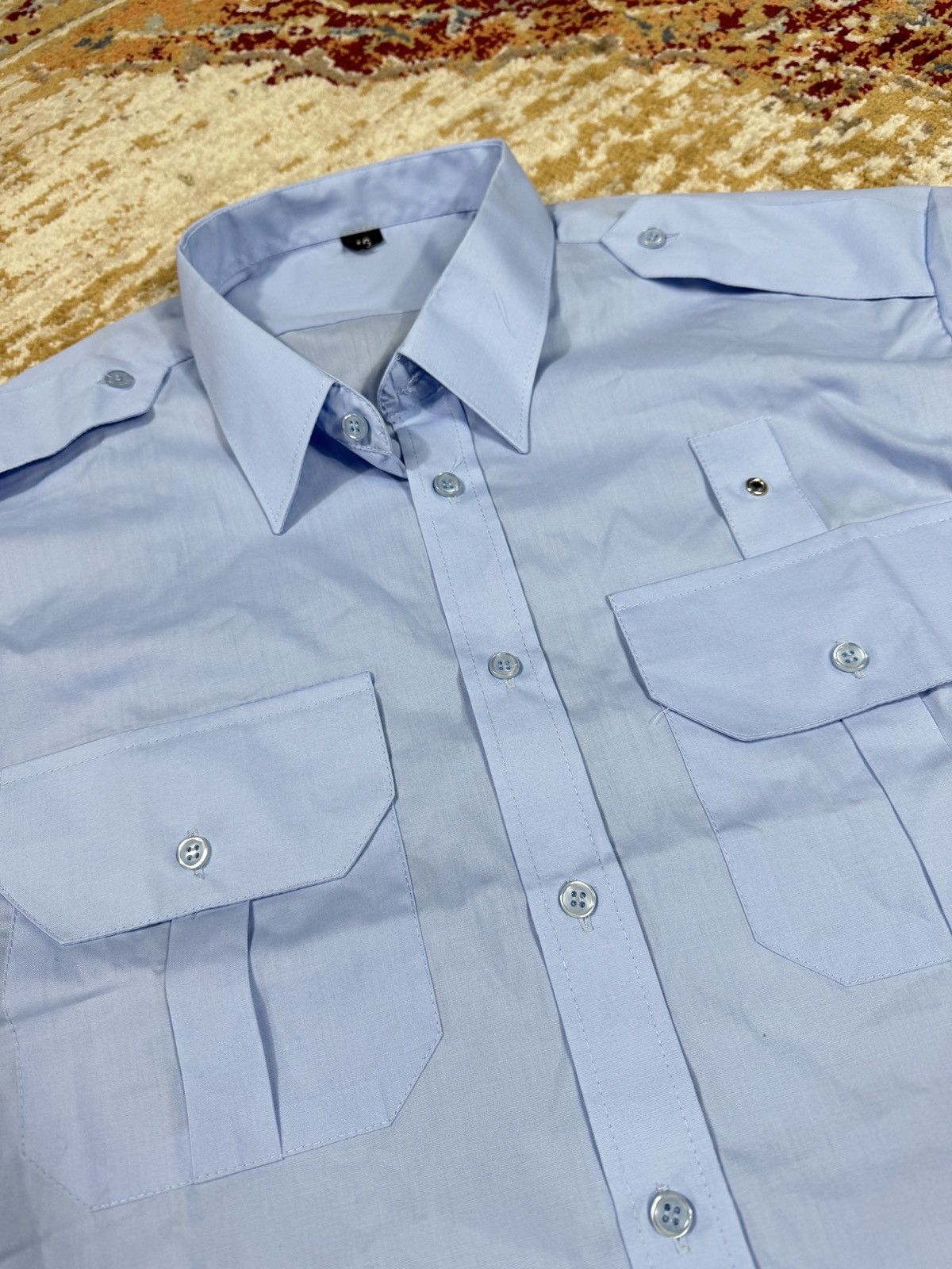 Japanese Brand × Kapital ᶠᵃⁿᶜʸᵍᵘʸBOXY Trashed Shirt Vintage Cropped Button Up 90s 80 Size US M / EU 48-50 / 2 - 2 Thumbnail