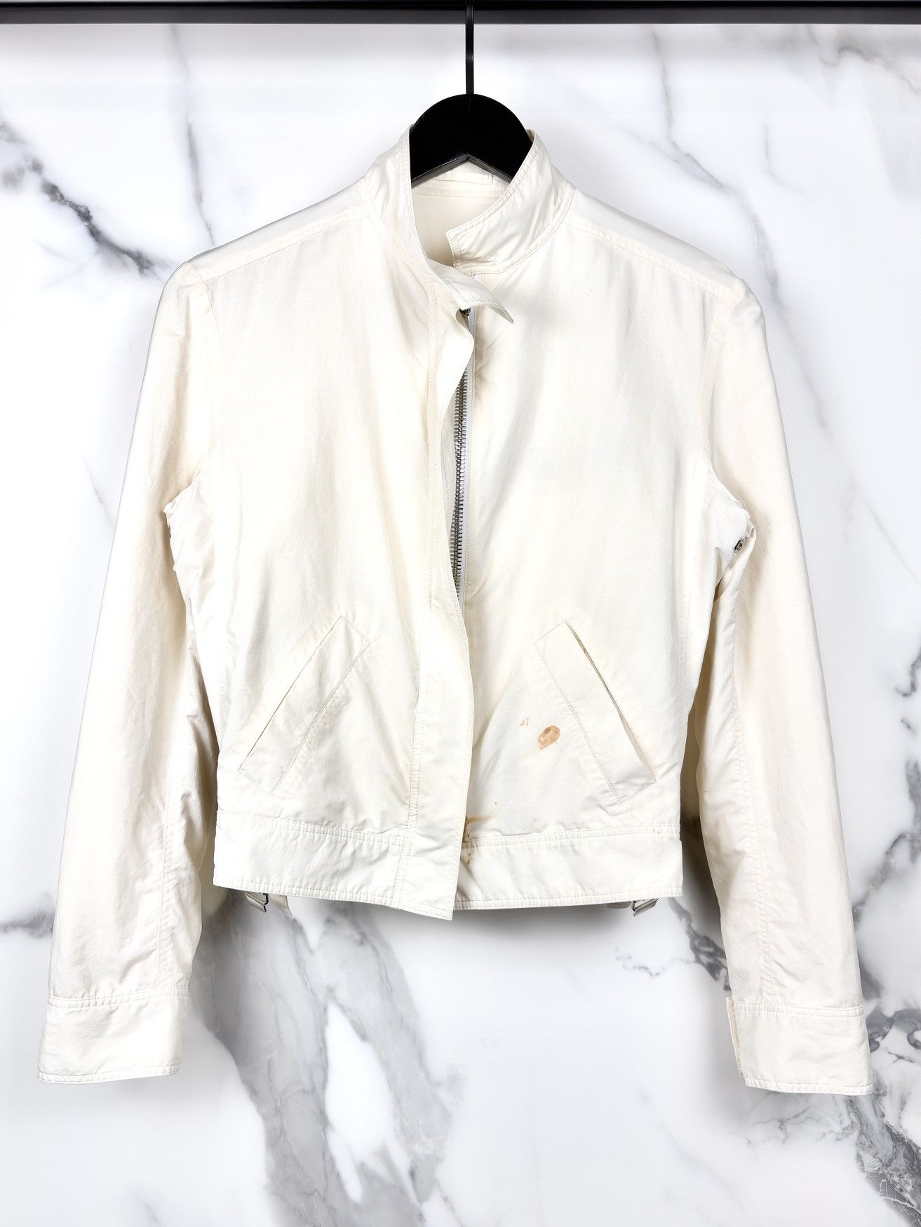Gucci SS99 Gucci Tom Ford Vintage Buckle Double Zip Blouson Jacket Size US XXS / EU 40 - 1 Thumbnail