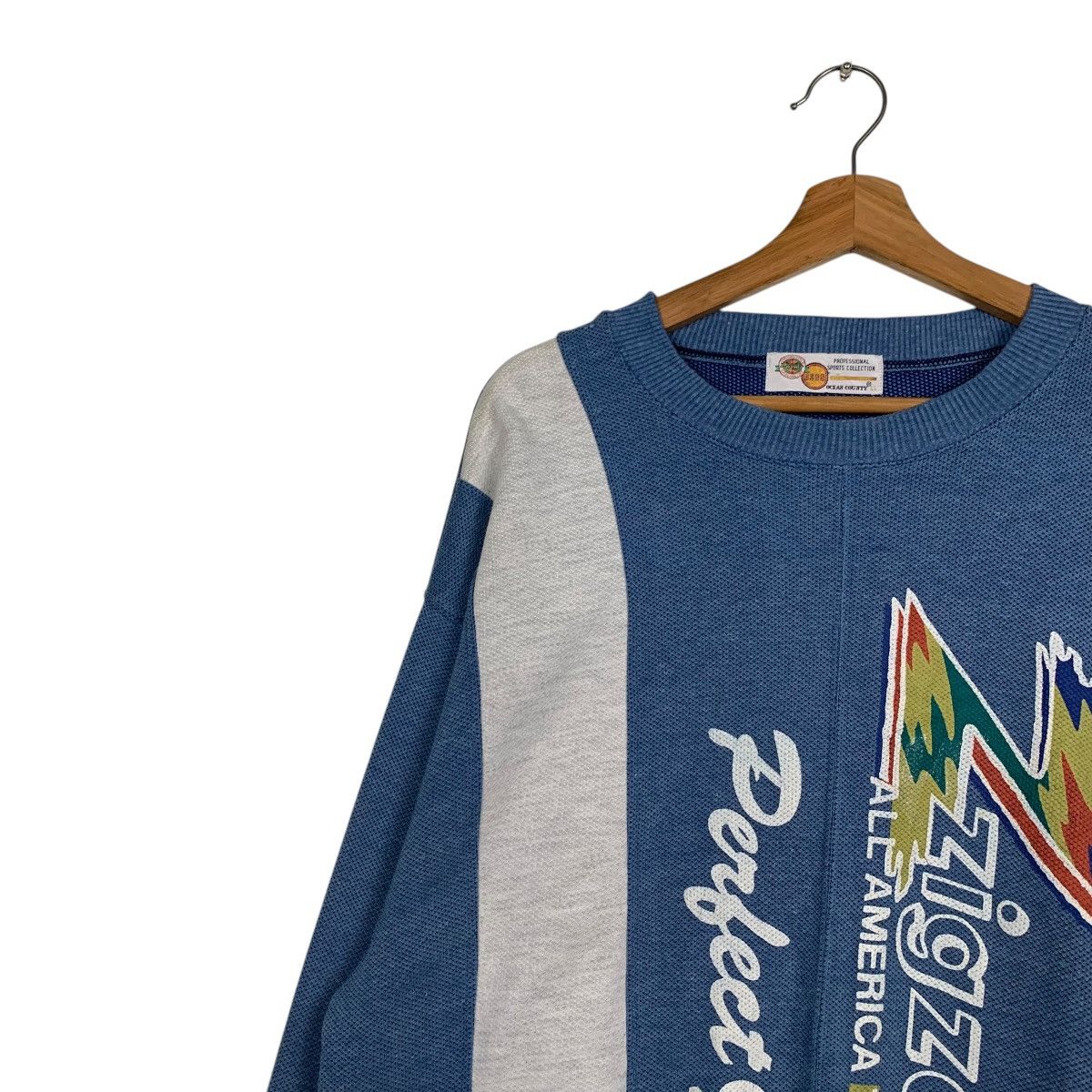 Japanese Brand ZIGZAG All America Team Perfect Game Sweatshirts #1751-C78 Size US L / EU 52-54 / 3 - 6 Thumbnail
