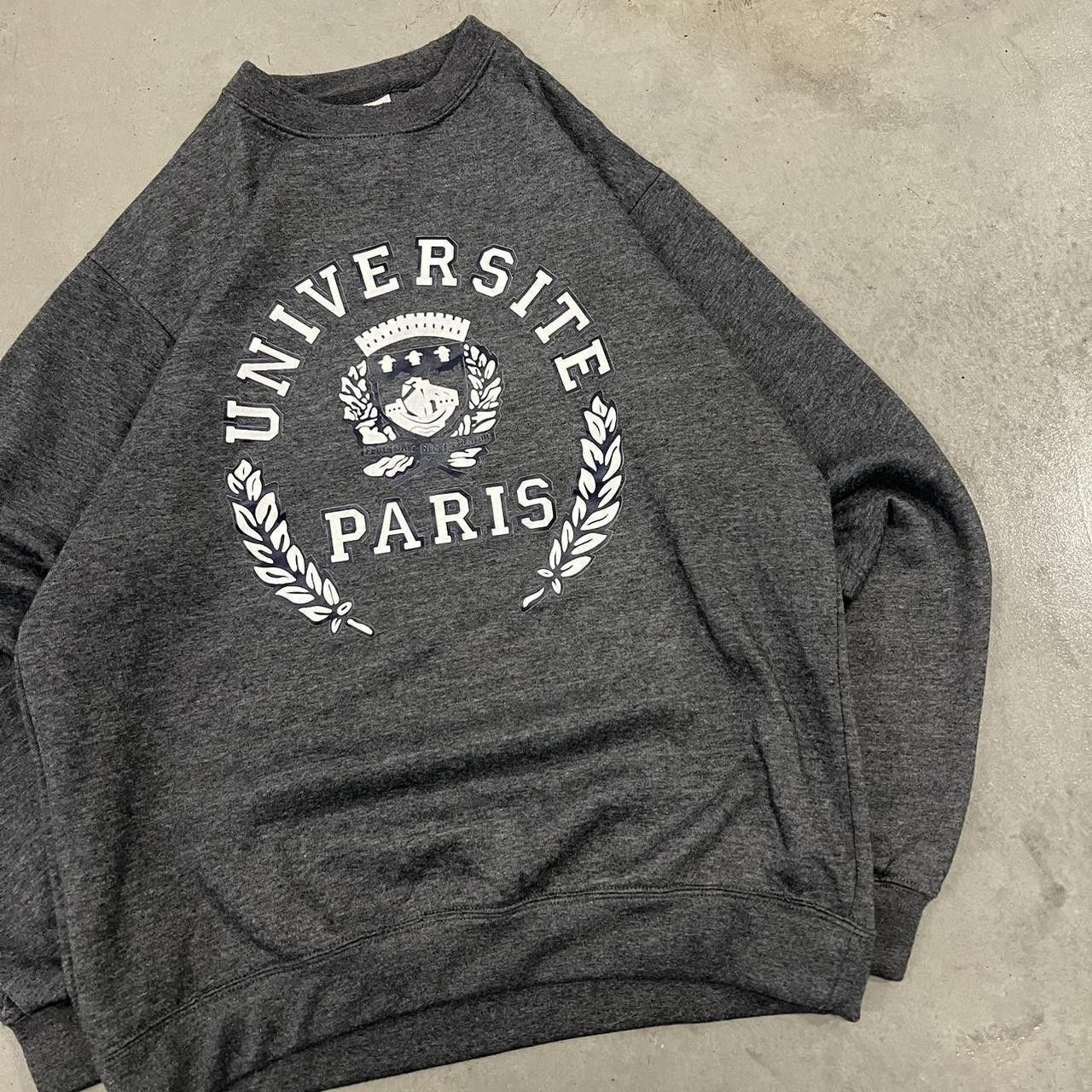 Vintage Crazy Vintage Y2K/2000s Université of Paris cité (University of Paris) College Essential Alam fashion Premium Hoodie! Size US XL / EU 56 / 4 - 3 Thumbnail
