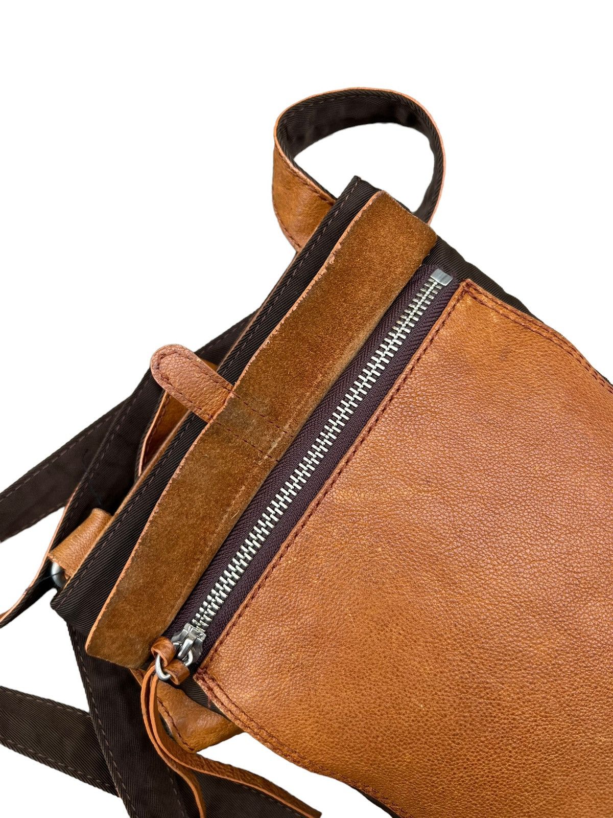 Leather Vintage Arukan Japan Hybrid Leather Bag Size ONE SIZE - 15 Thumbnail