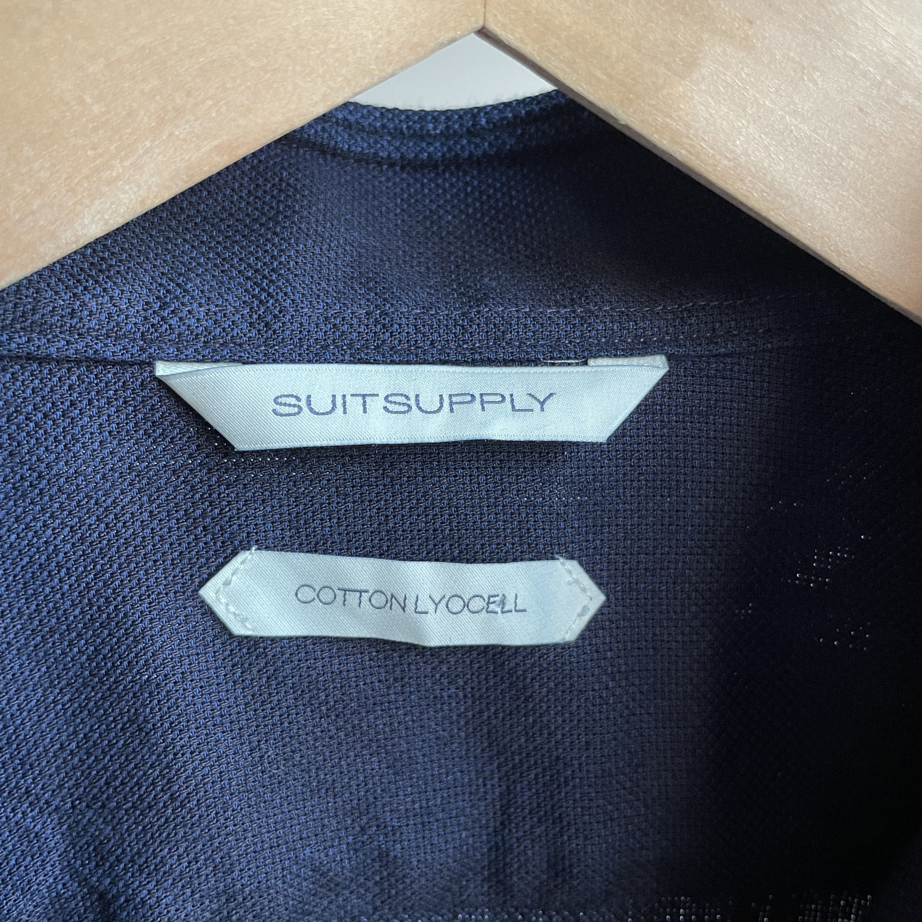 Suitsupply Suitsupply Cotton/Lyocell Extra Slim Half Button Dress Shirt Size 36R - 10 Thumbnail