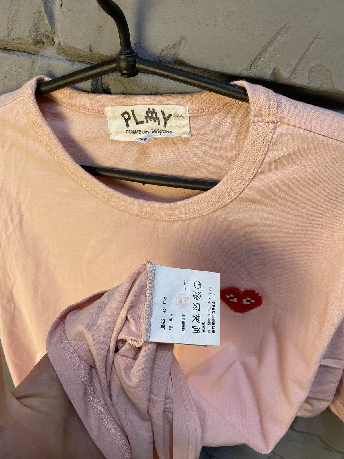 Comme des Garcons × Vintage com de garcons pixel logo crew neck Pink T-shirt Sz M Size US M / EU 48-50 / 2 - 5 Thumbnail