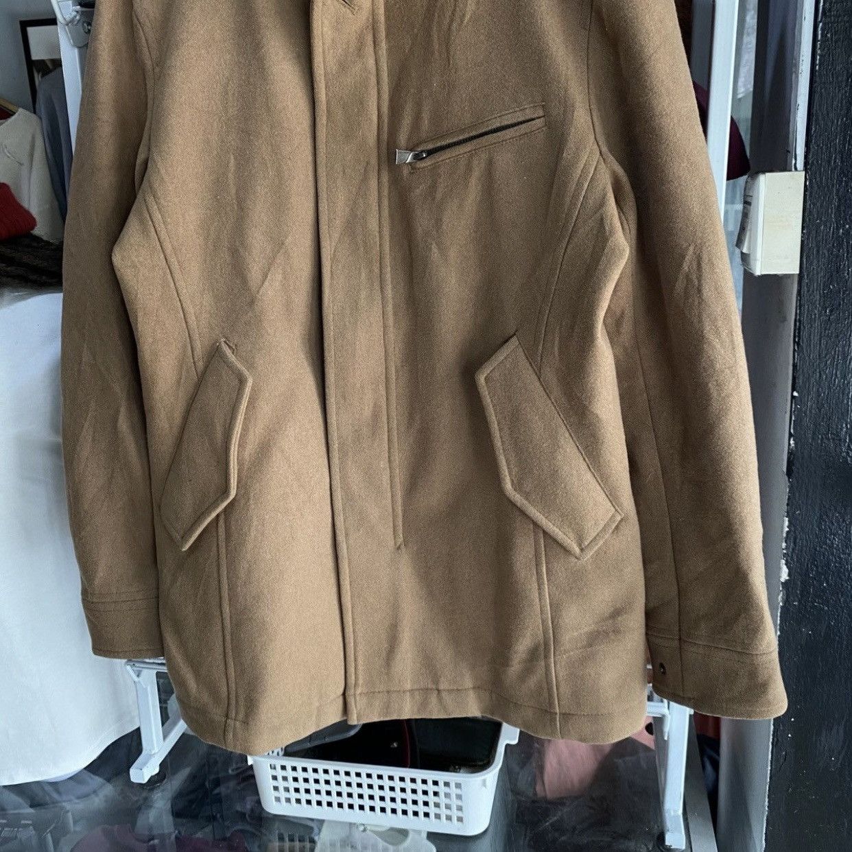 Katharine Hamnett London Vintage Katharine Hamnett London Wool Funnel NeckFieldJacket Size US L / EU 52-54 / 3 - 5 Thumbnail
