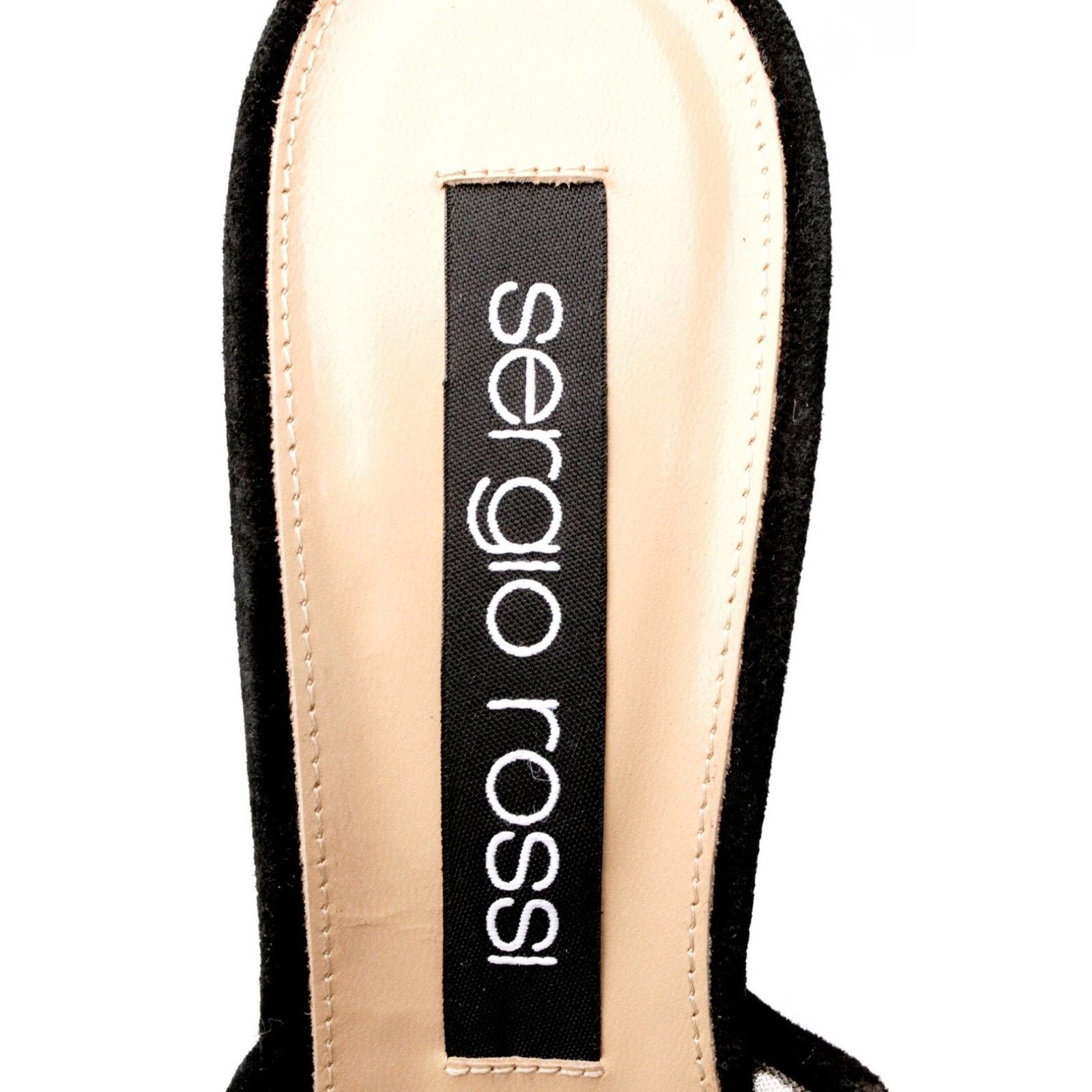 Sergio Rossi SERGIO ROSSI Mule Shoes US7 EU37 Mesh Rhinestone Size US 7 / IT 37 - 5 Thumbnail
