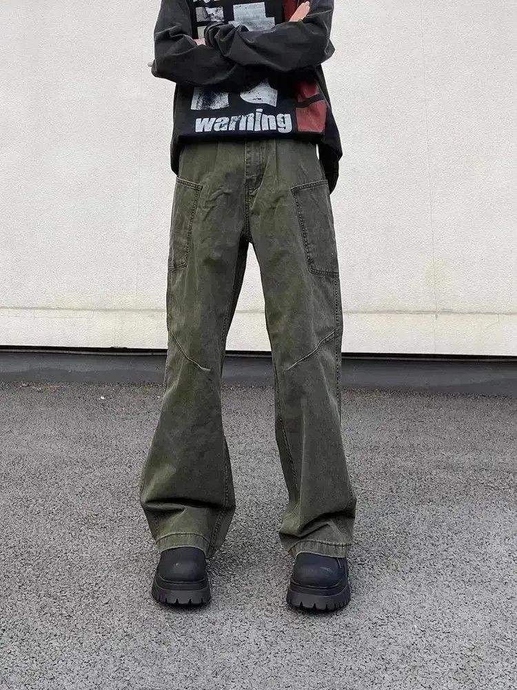Japanese Brand Retro loose fitting straight leg casual pants Size US 32 / EU 48 - 1 Thumbnail