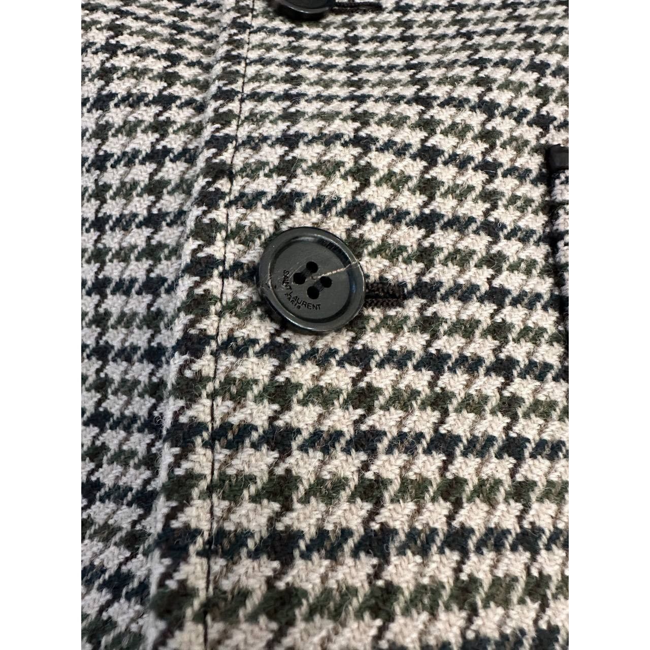 Saint Laurent Paris Saint Laurent Four Pocket Houndstooth Wool Blazer Sz.38 Size S / US 4 / IT 40 - 6 Thumbnail